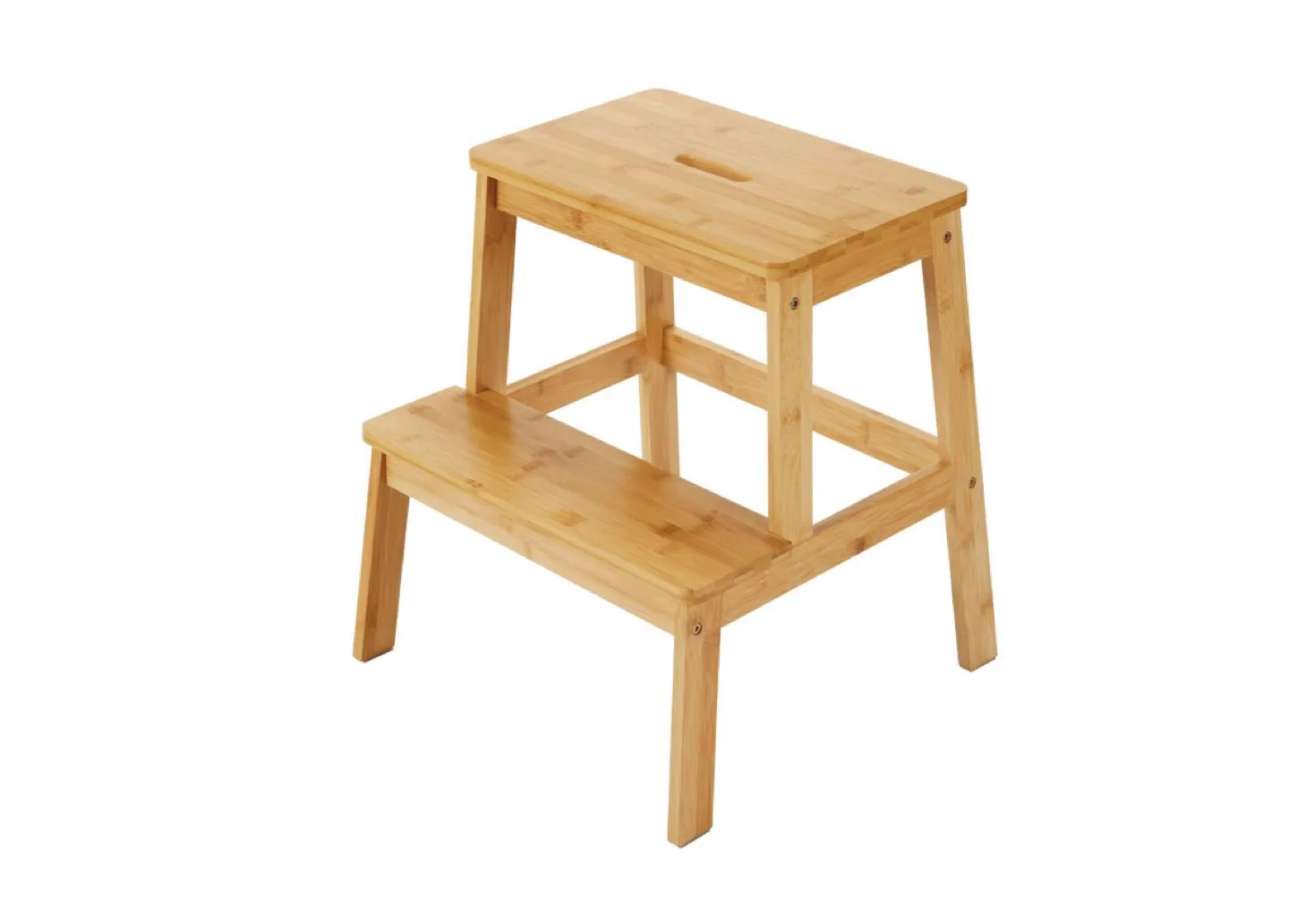 Type A Bamboo Wood Two-Step Stool thumbnail