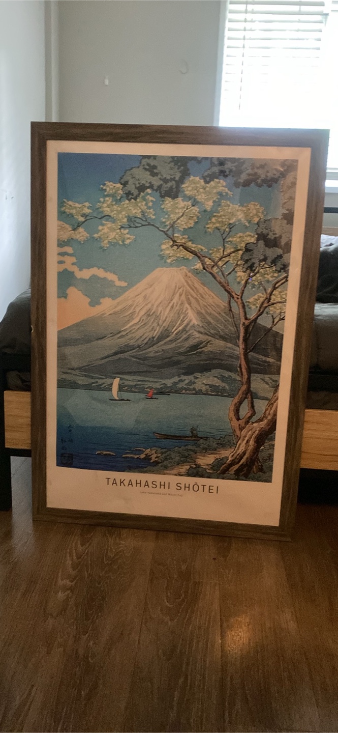Large Takahashi Shotei Art Print with Frame - photo 2