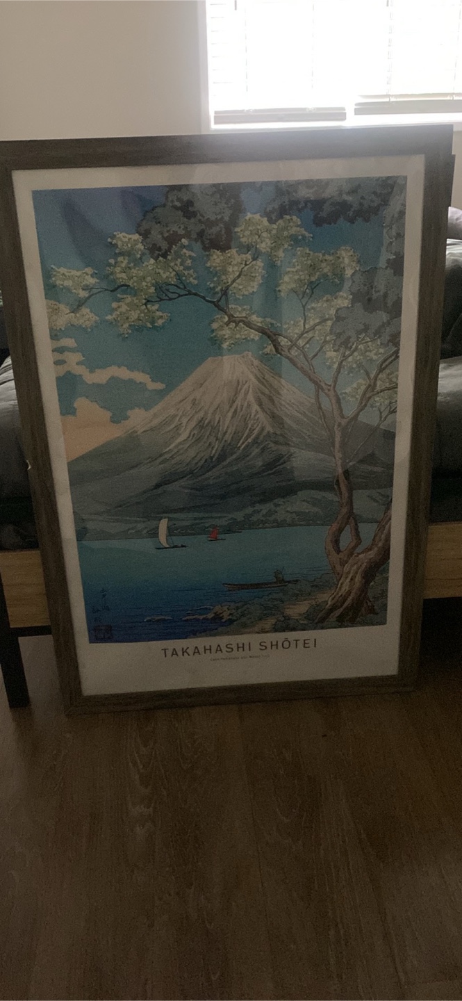 Large Takahashi Shotei Art Print with Frame - photo 4