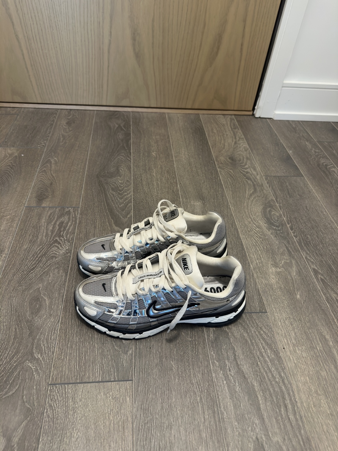 Nike P-6000 Metallic Silver Sneakers - photo 2