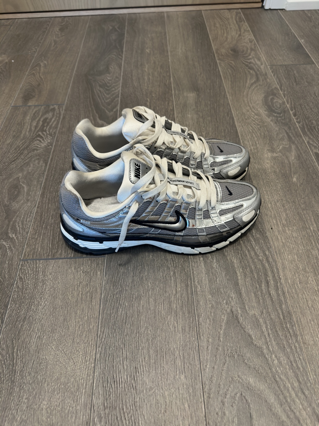Nike P-6000 Metallic Silver Sneakers - photo 3
