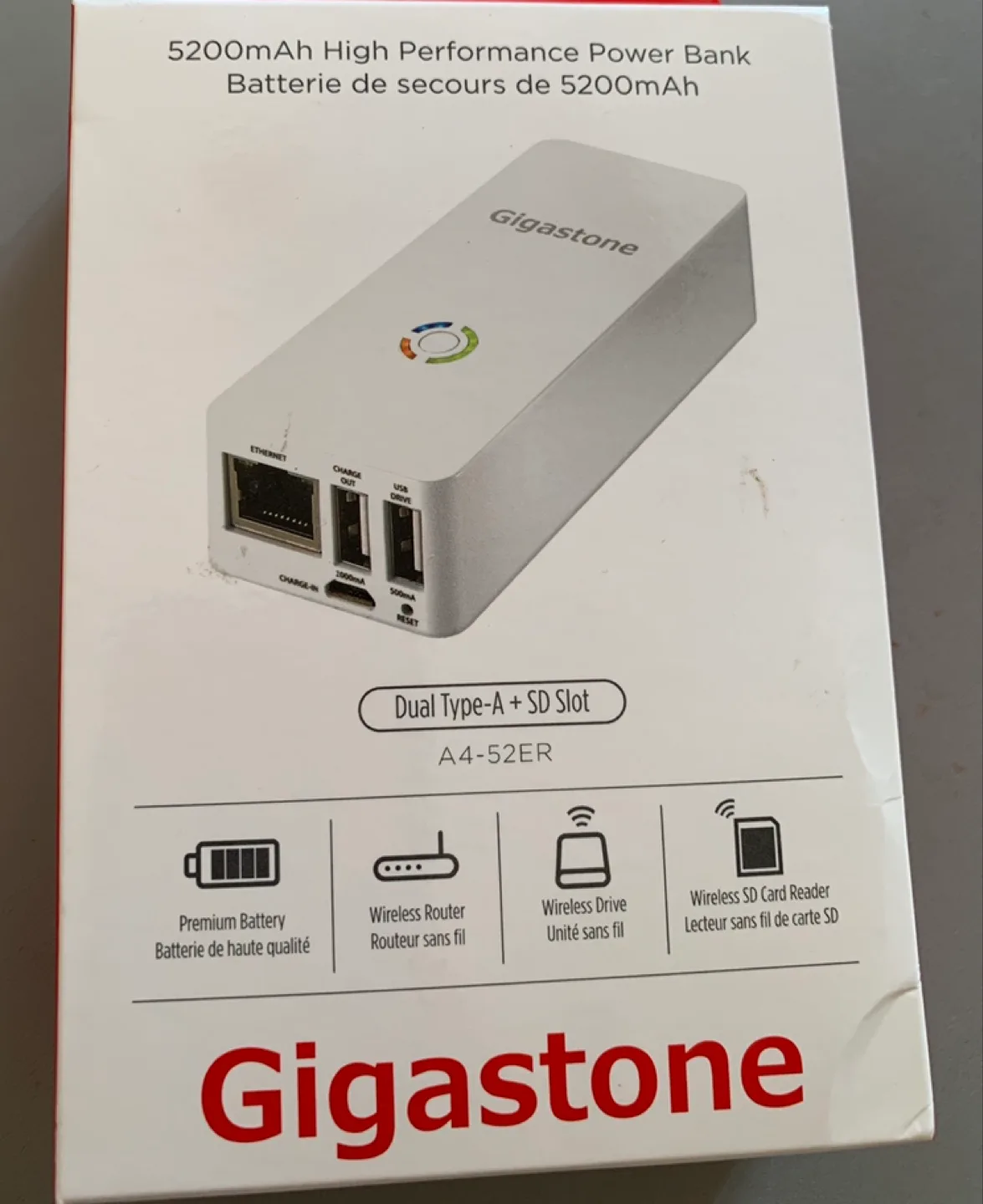 Gigastone 5200mAh High Performance Power Bank thumbnail