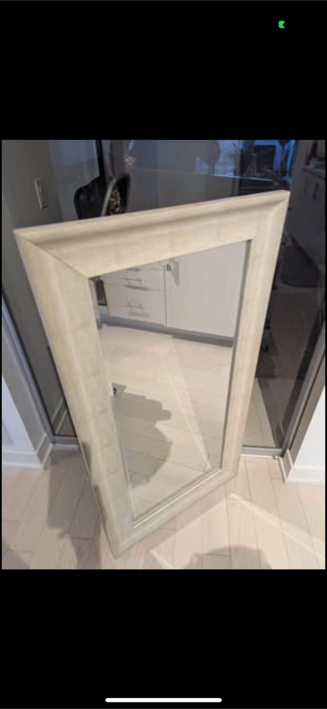 Large Wooden Frame Mirror