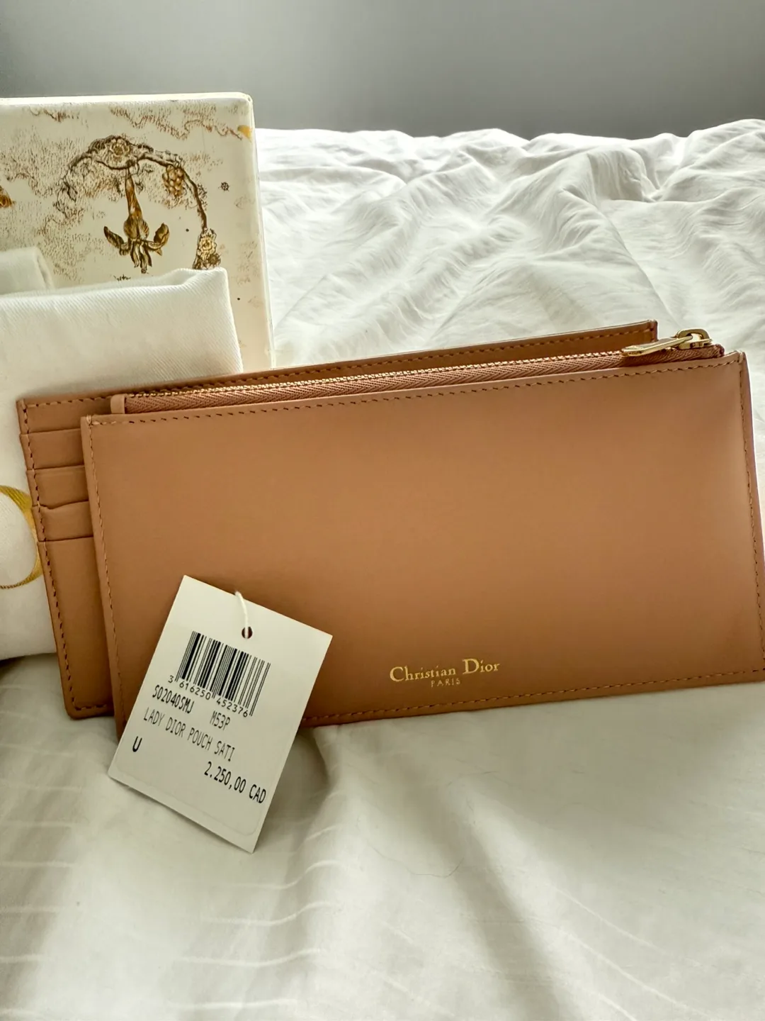 Christian Dior Lady Dior Satin Crystal Pouch image indicator(3)