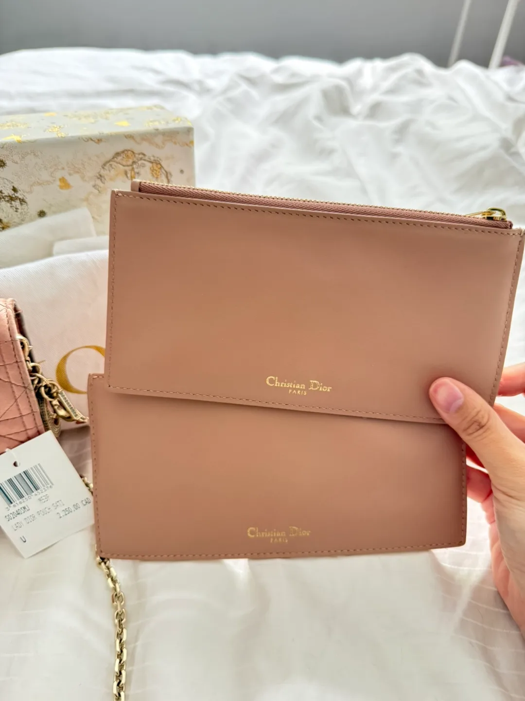 Christian Dior Lady Dior Satin Crystal Pouch image indicator(6)