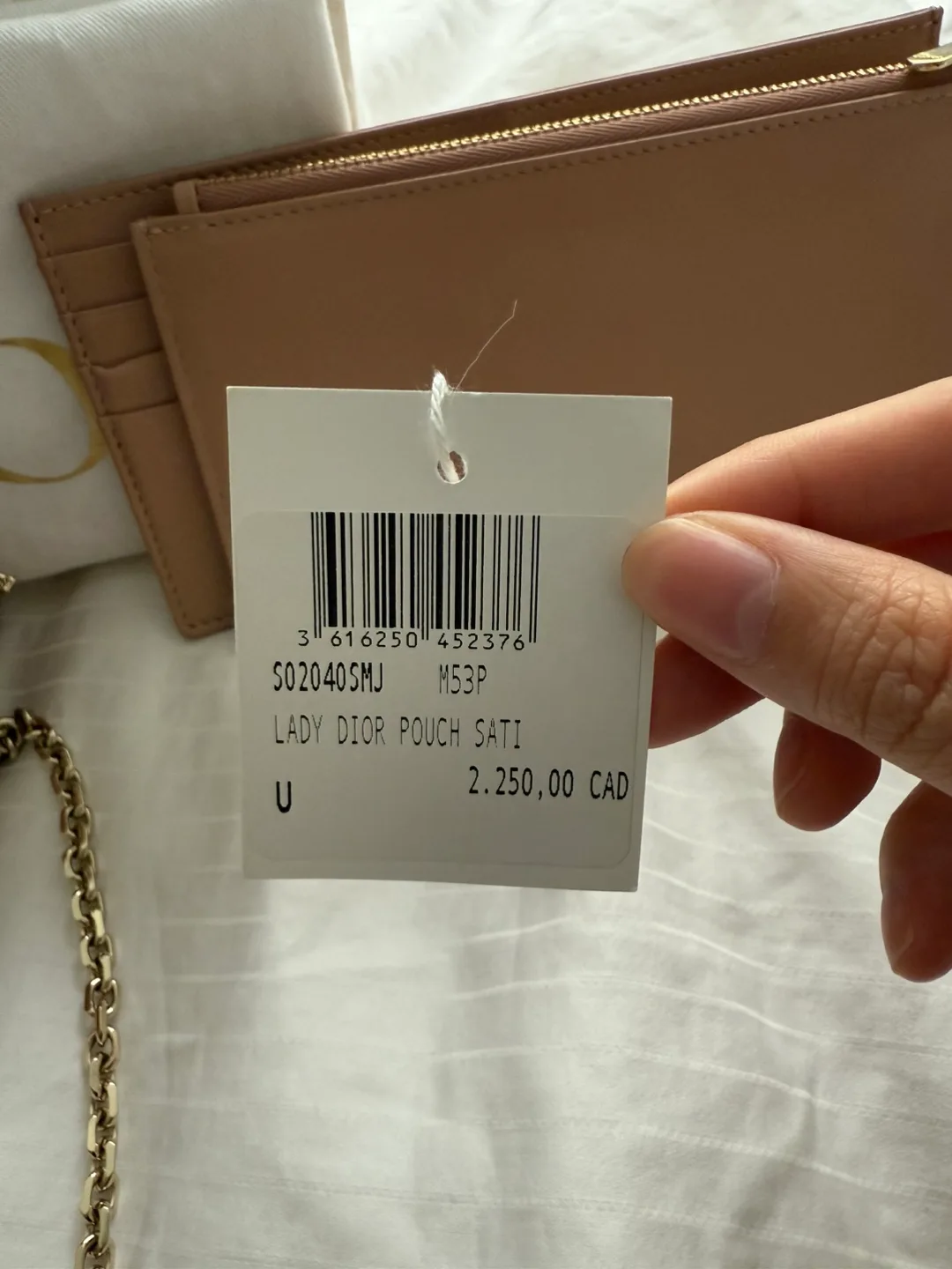 Christian Dior Lady Dior Satin Crystal Pouch image indicator(4)