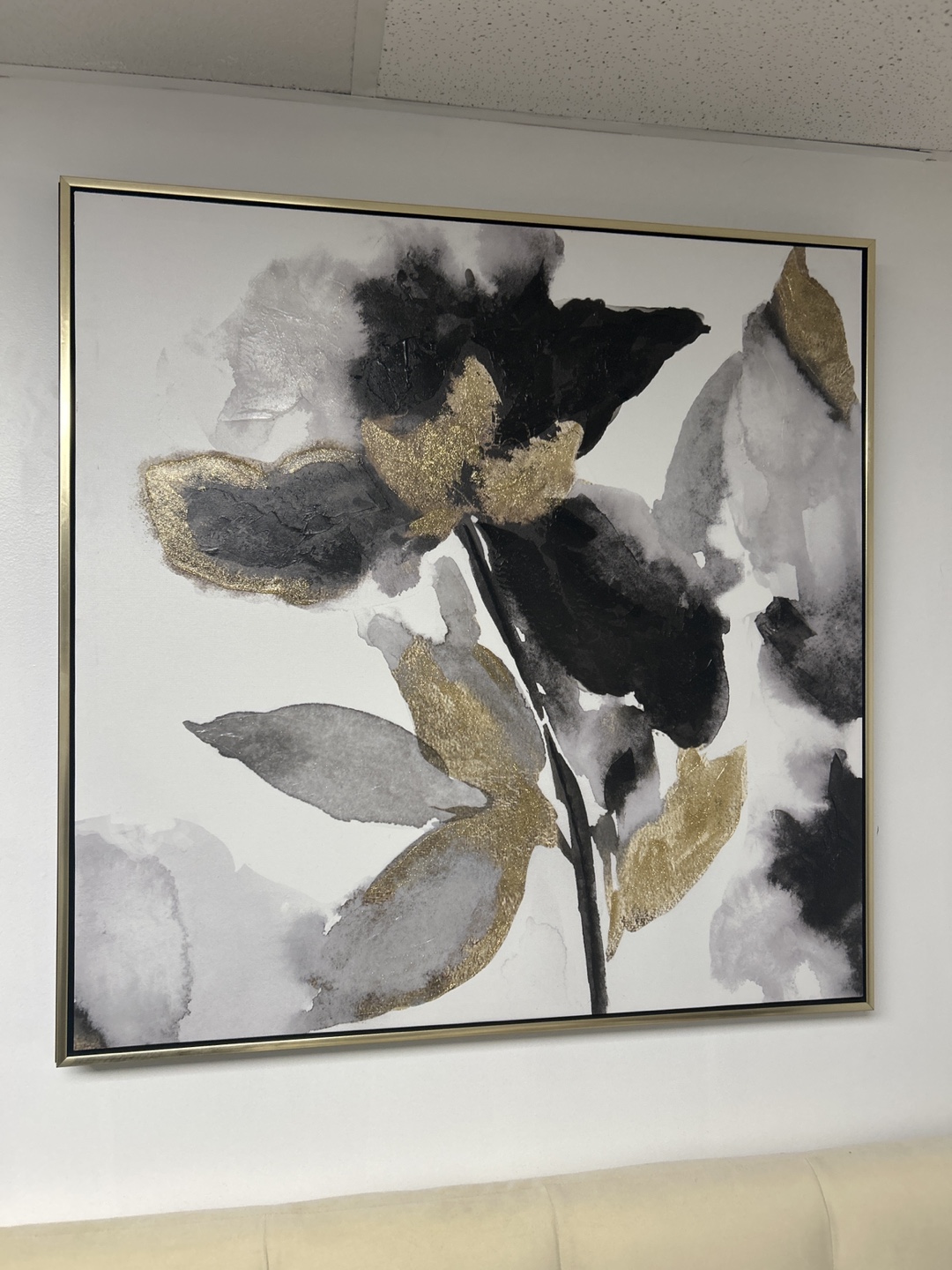 Abstract floral wall art - photo 3