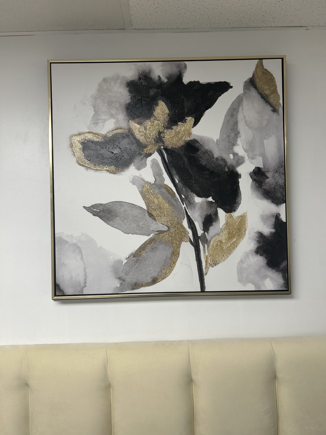 Abstract floral wall art - photo 2