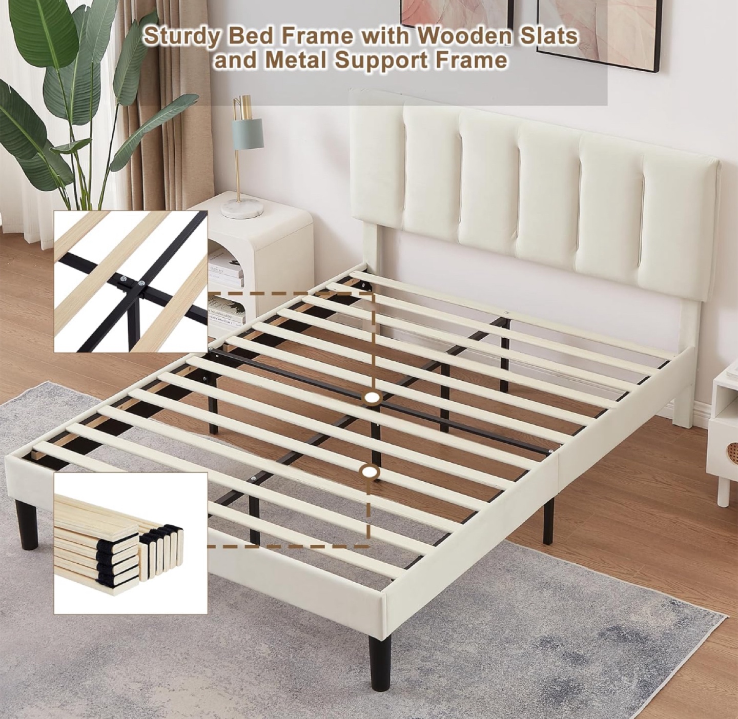 Queen Size Bed Frame With Headboard