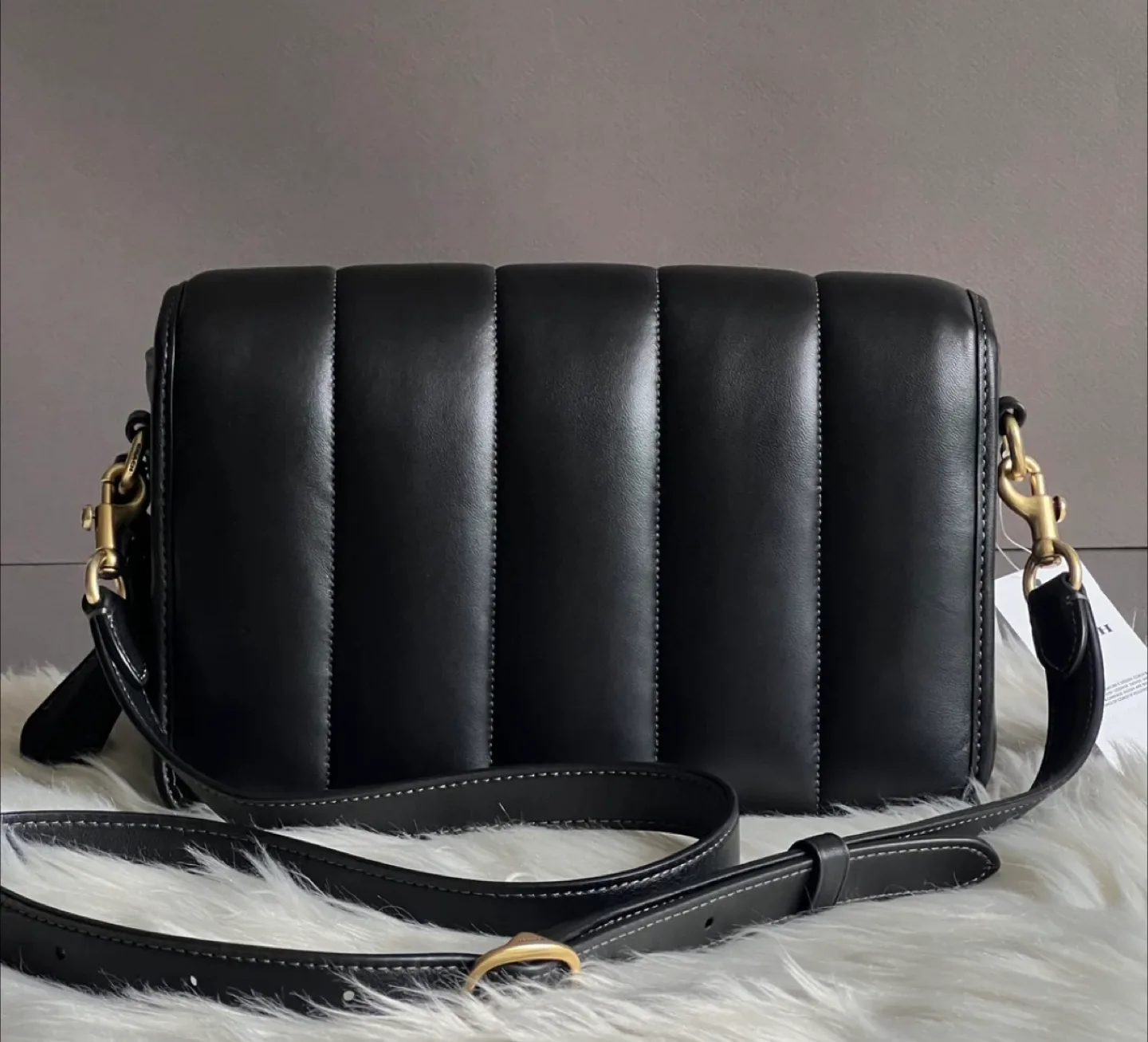 Coach Quilted Studio Shoulder Bag with Coach Cherry Charm image indicator(3)