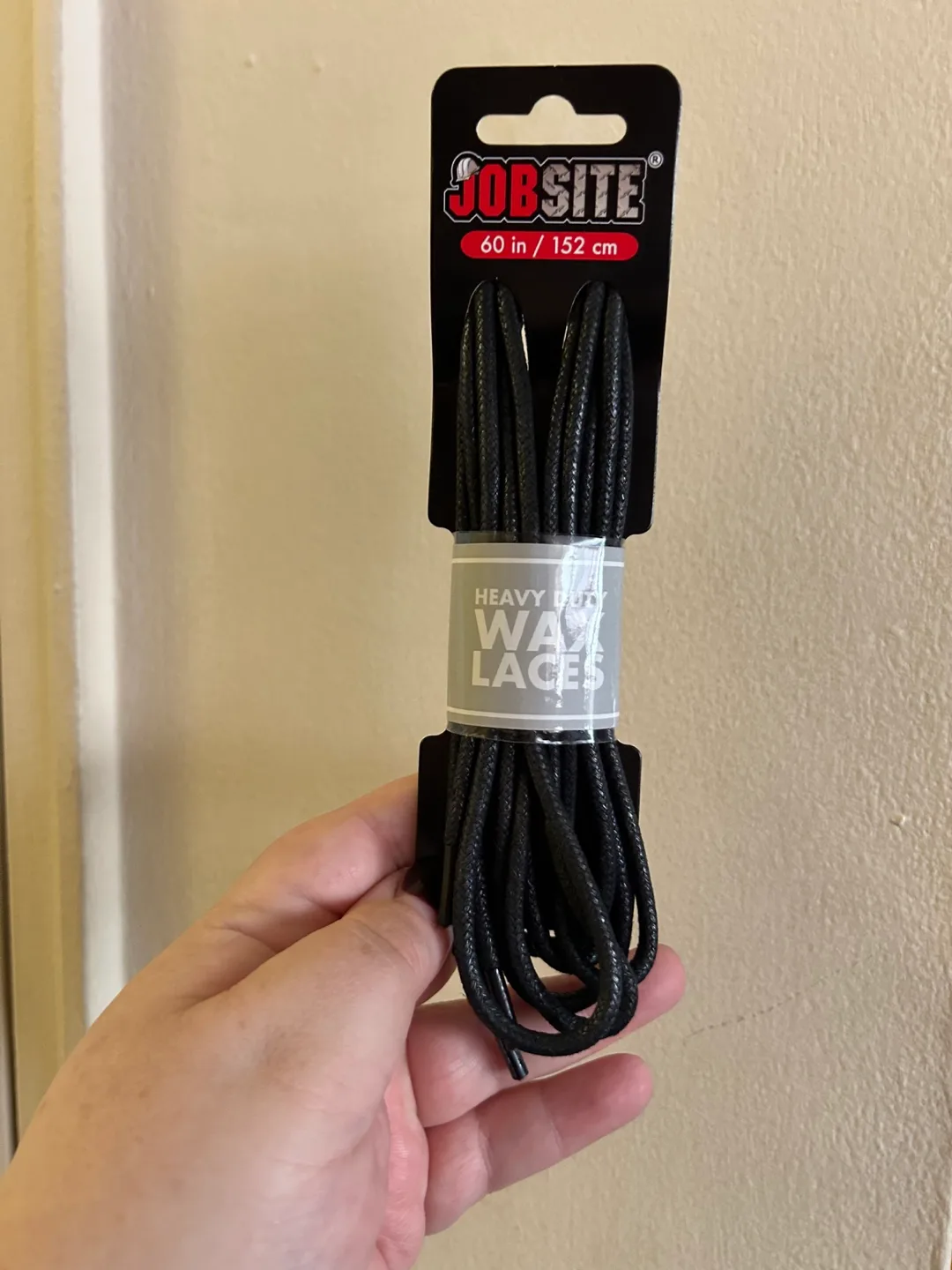 Jobsite Black Waxed Laces - 60 inch thumbnail