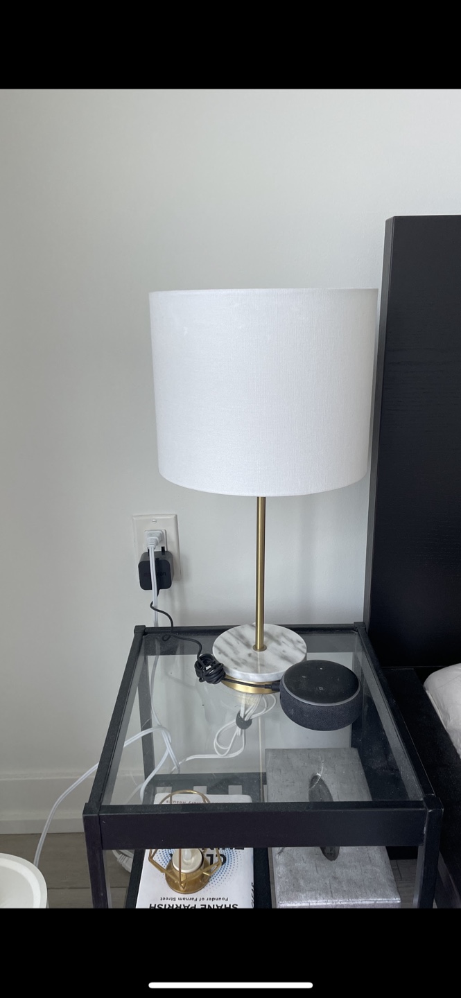 Table Lamp with Marble Base