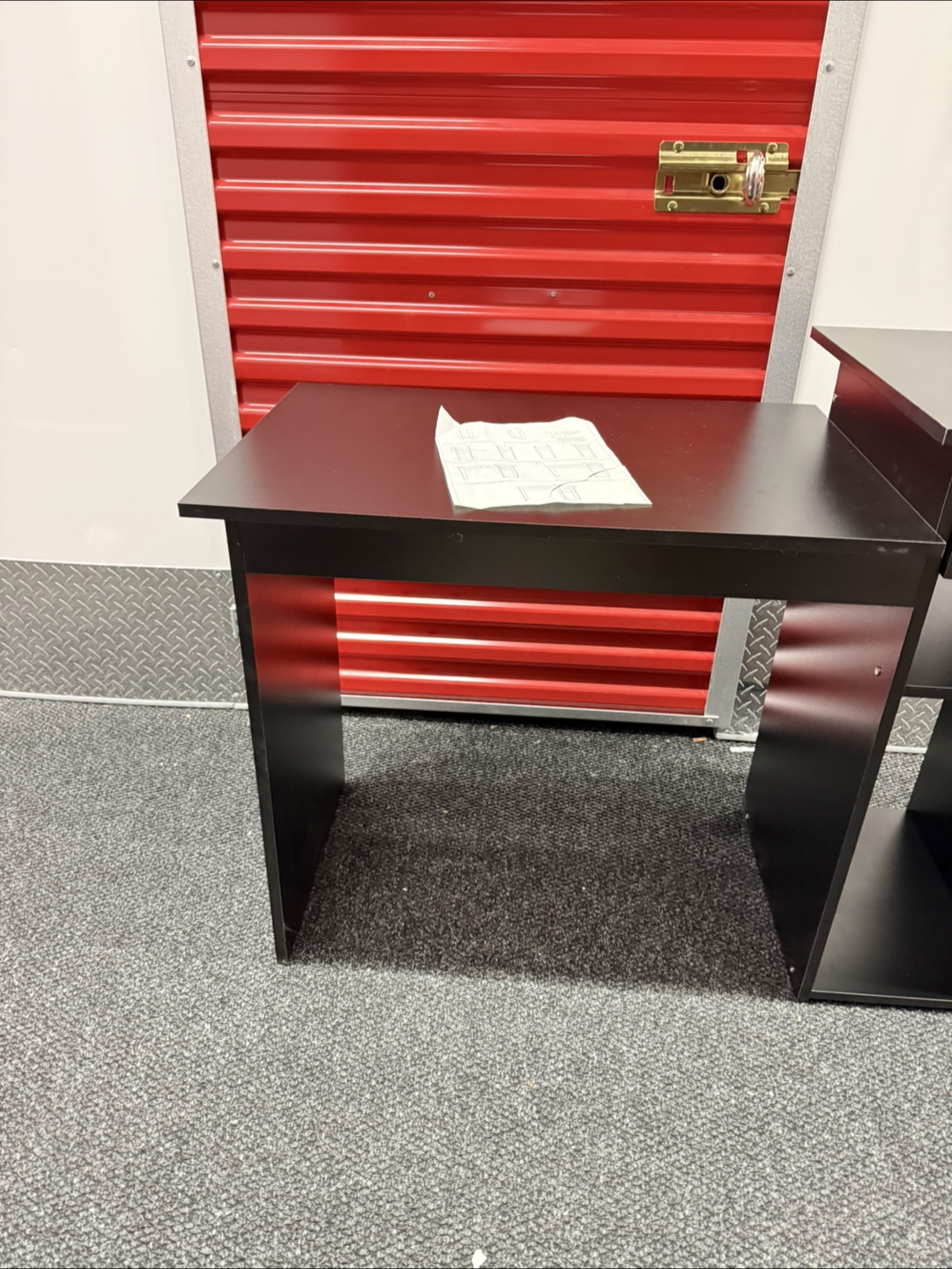 Black Desk with Storage - photo 5