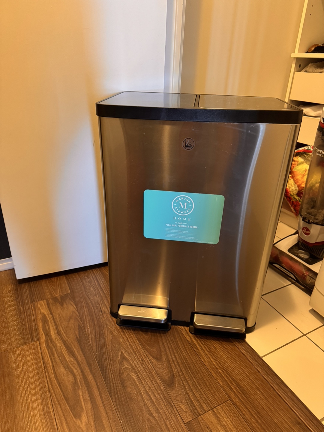 Dual Compartment Pedal Bin