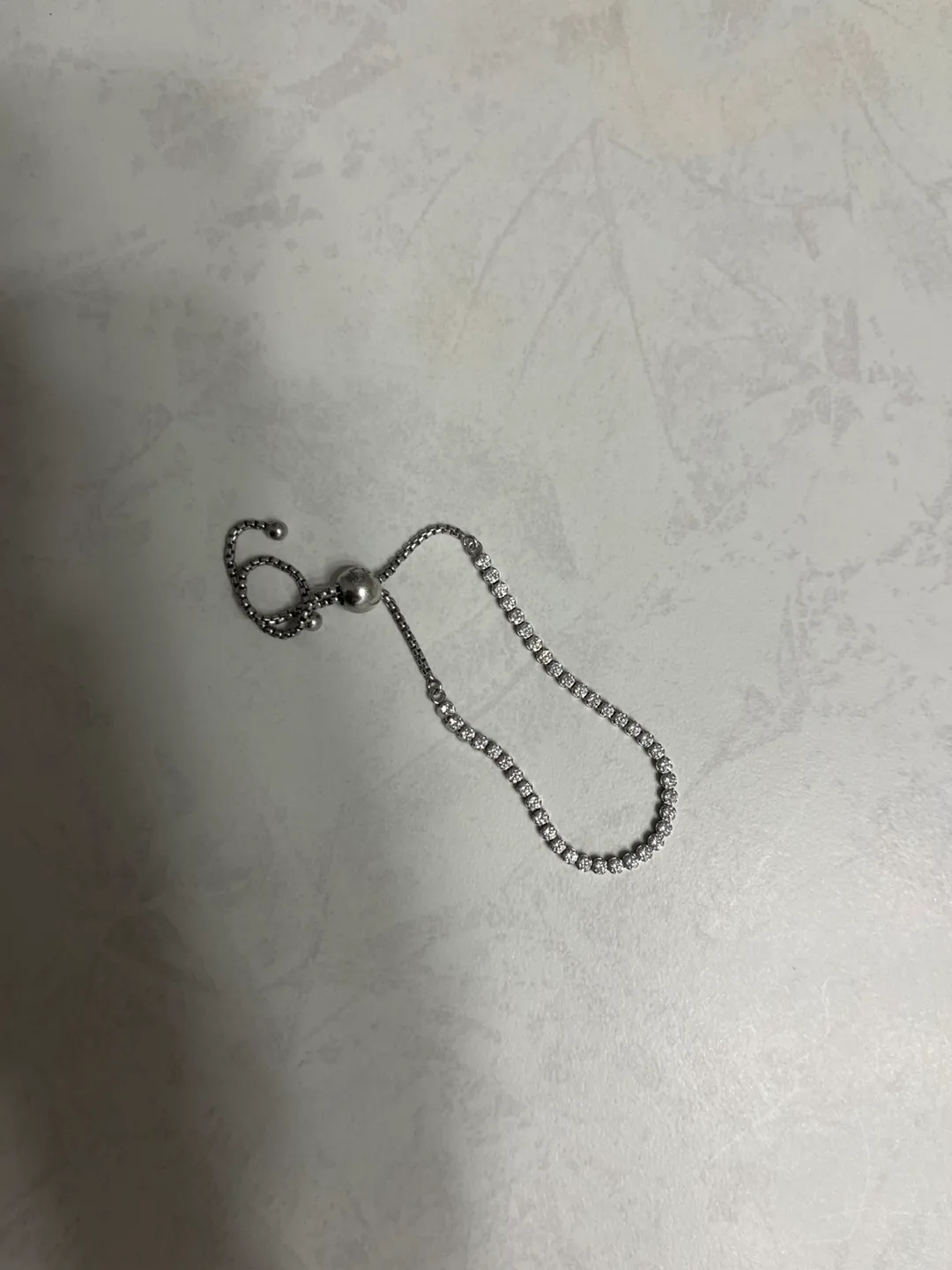 PANDORA Silver Tennis Bracelet thumbnail