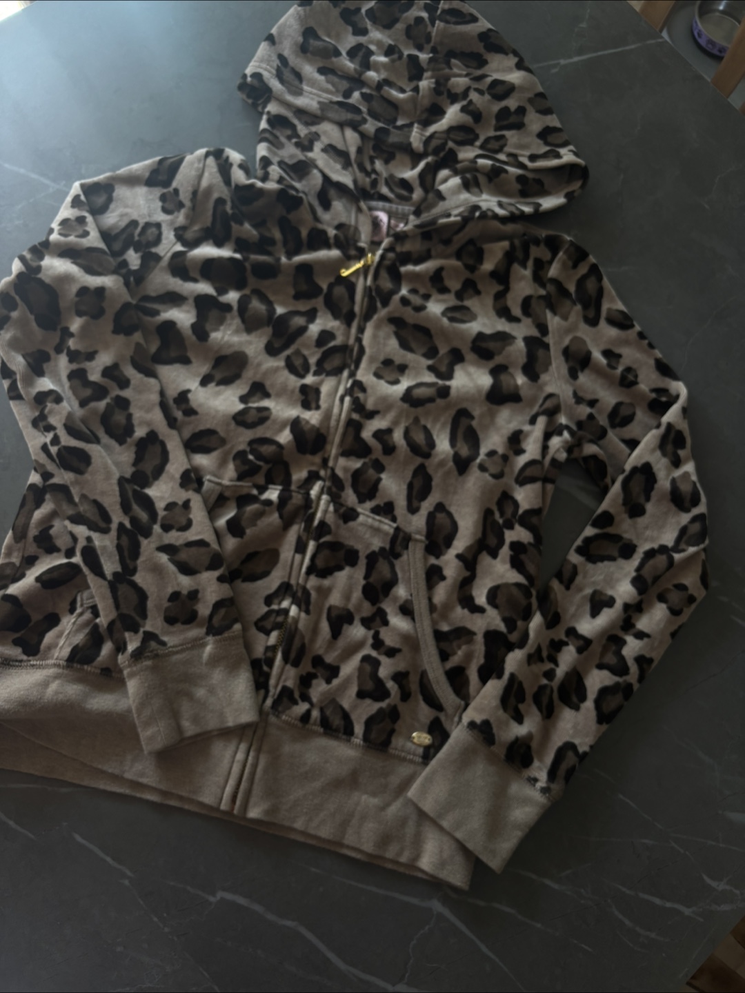 Juicy Couture Leopard Print Hoodie