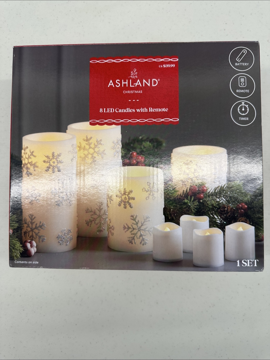 LED Candle Set with Remote