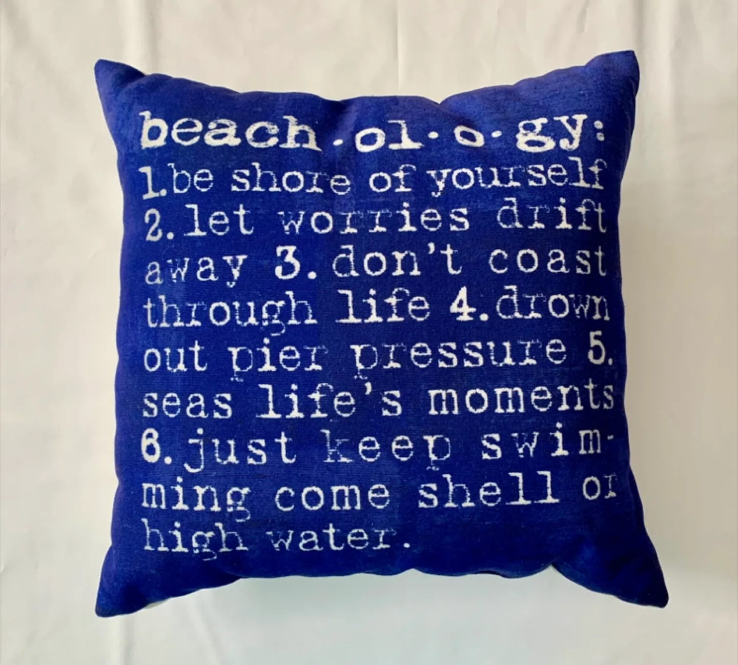 Beach Puns Out Door Pillow thumbnail
