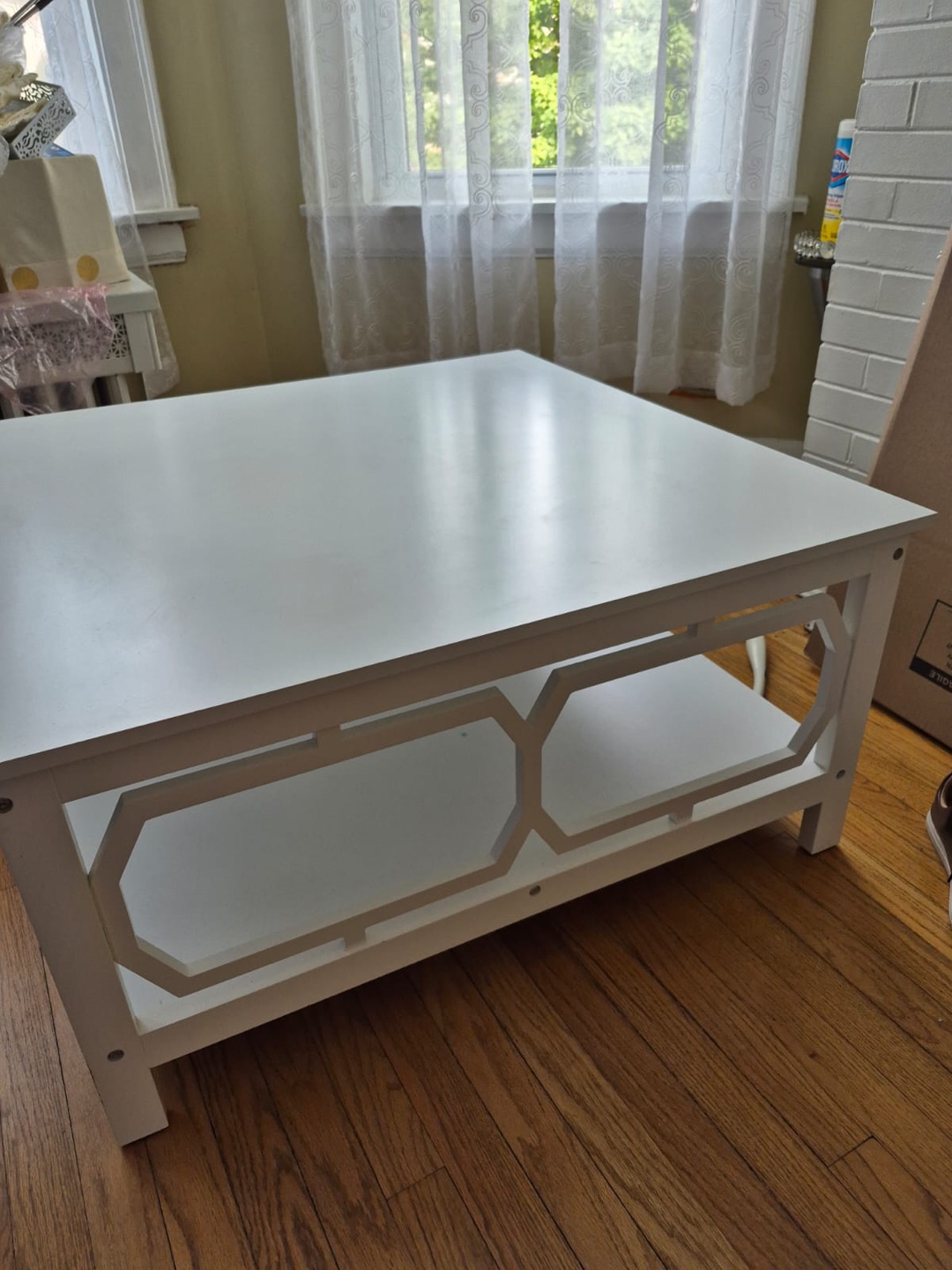 White Square Coffee Table - photo 4