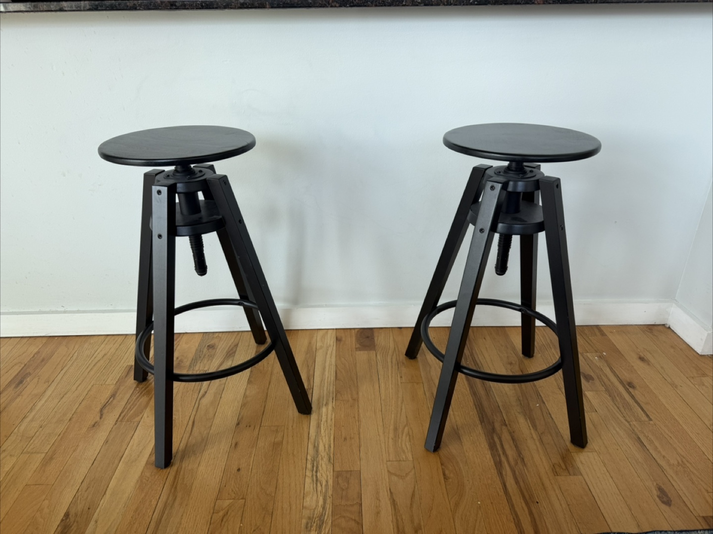 Set of Two Adjustable Bar Stools