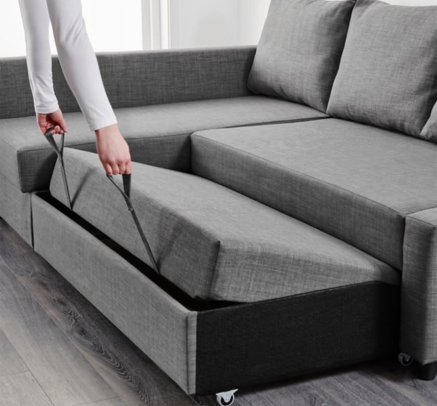 Sectional Sofa Bed with Storage - photo 4