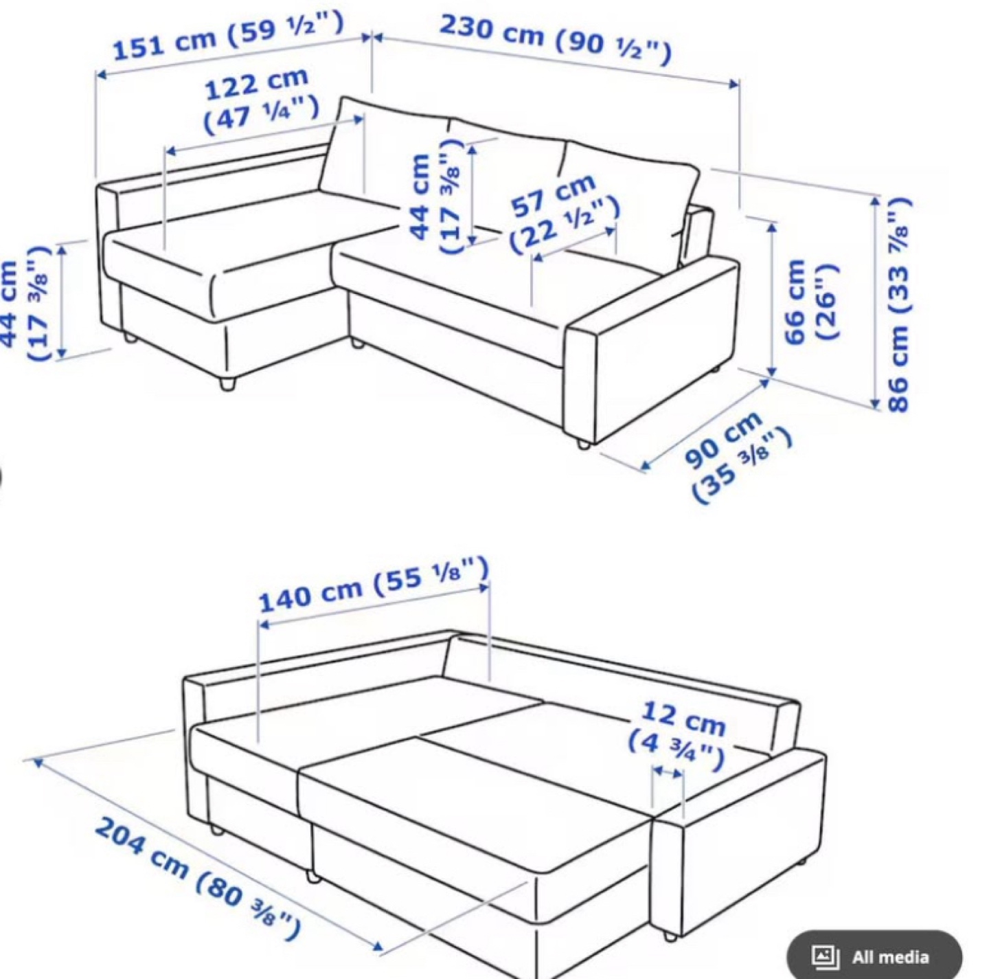 Sectional Sofa Bed with Storage - photo 3