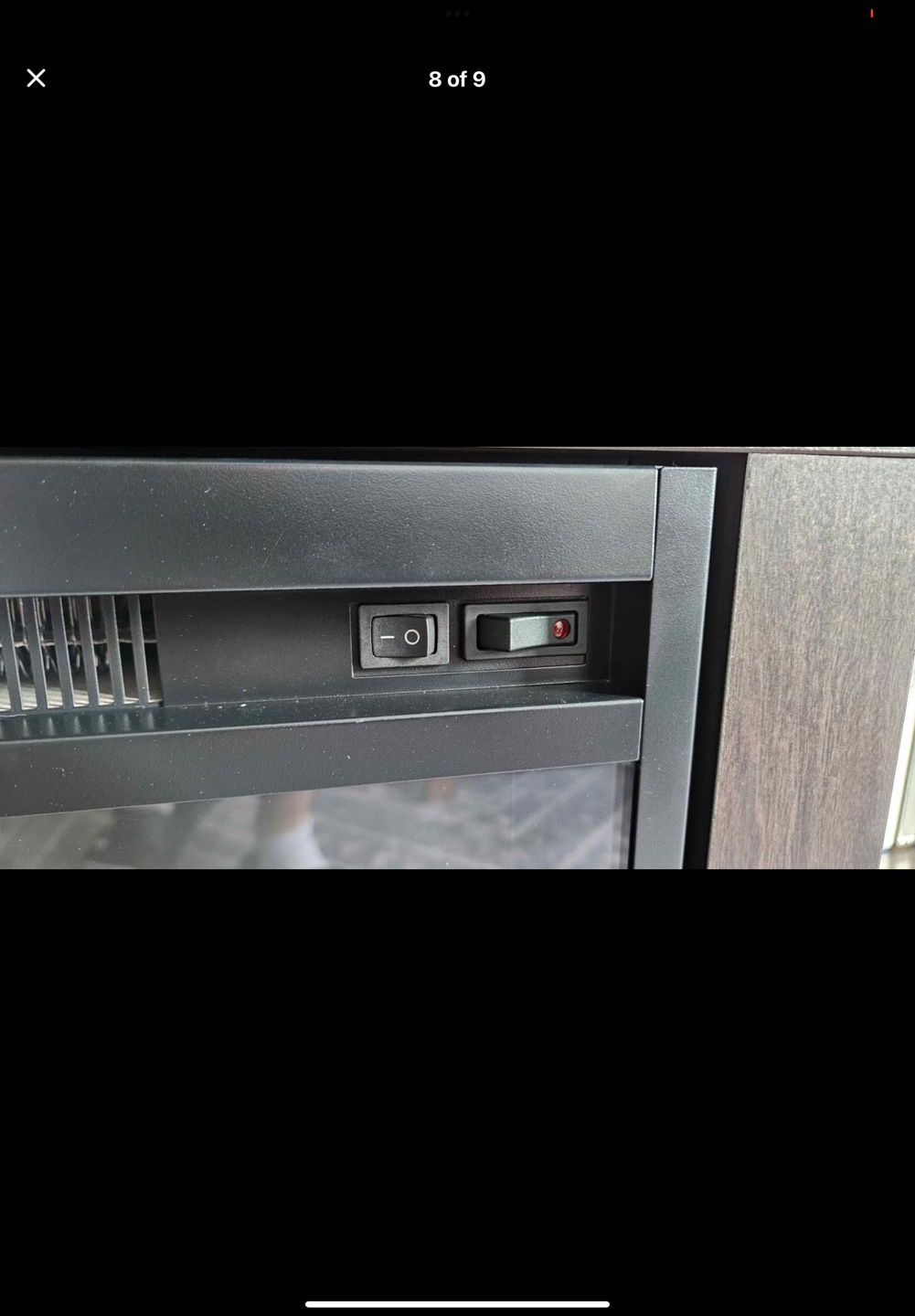 Large TV stand with fireplace for sale - photo 2