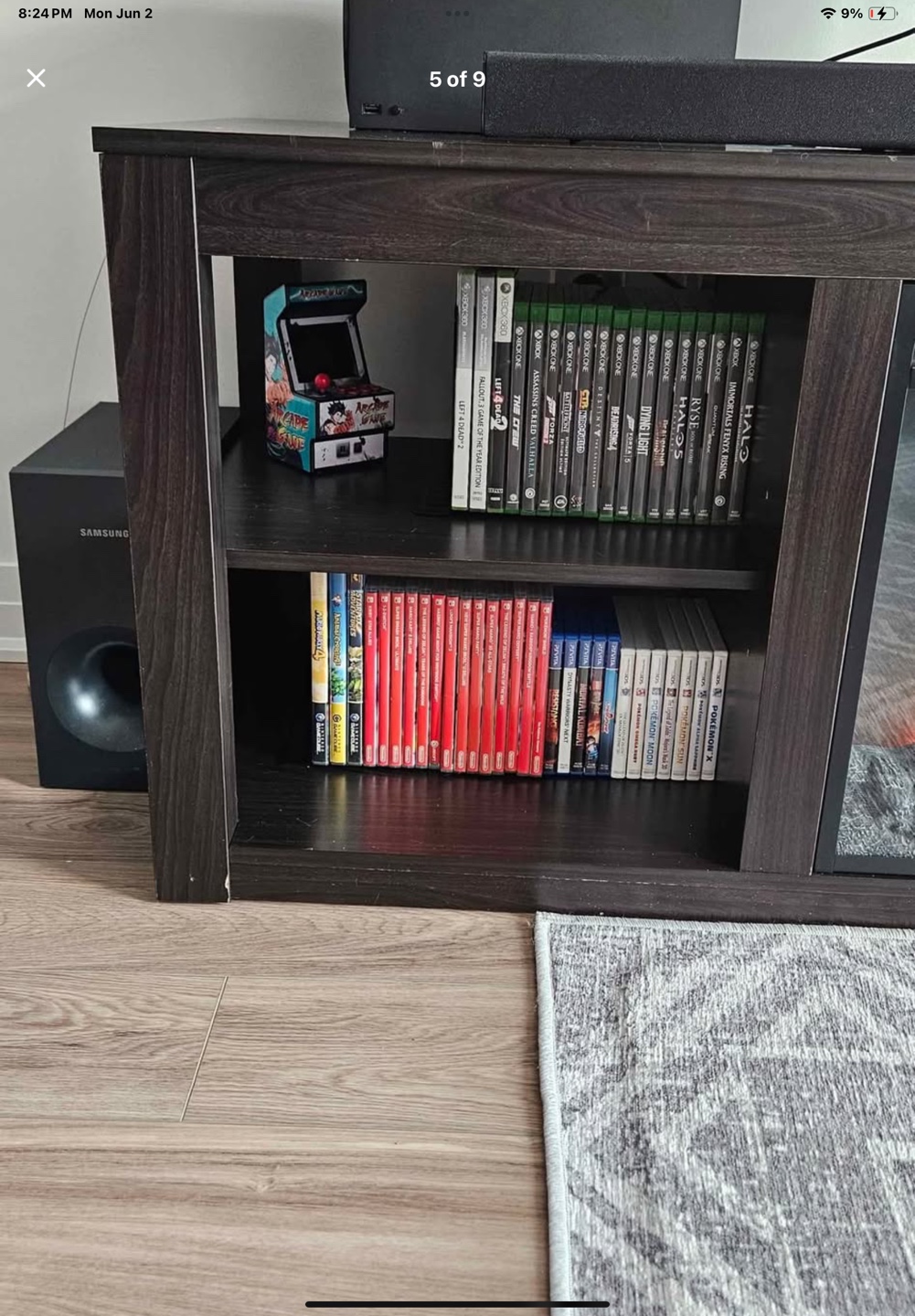 Large TV stand with fireplace for sale - photo 5