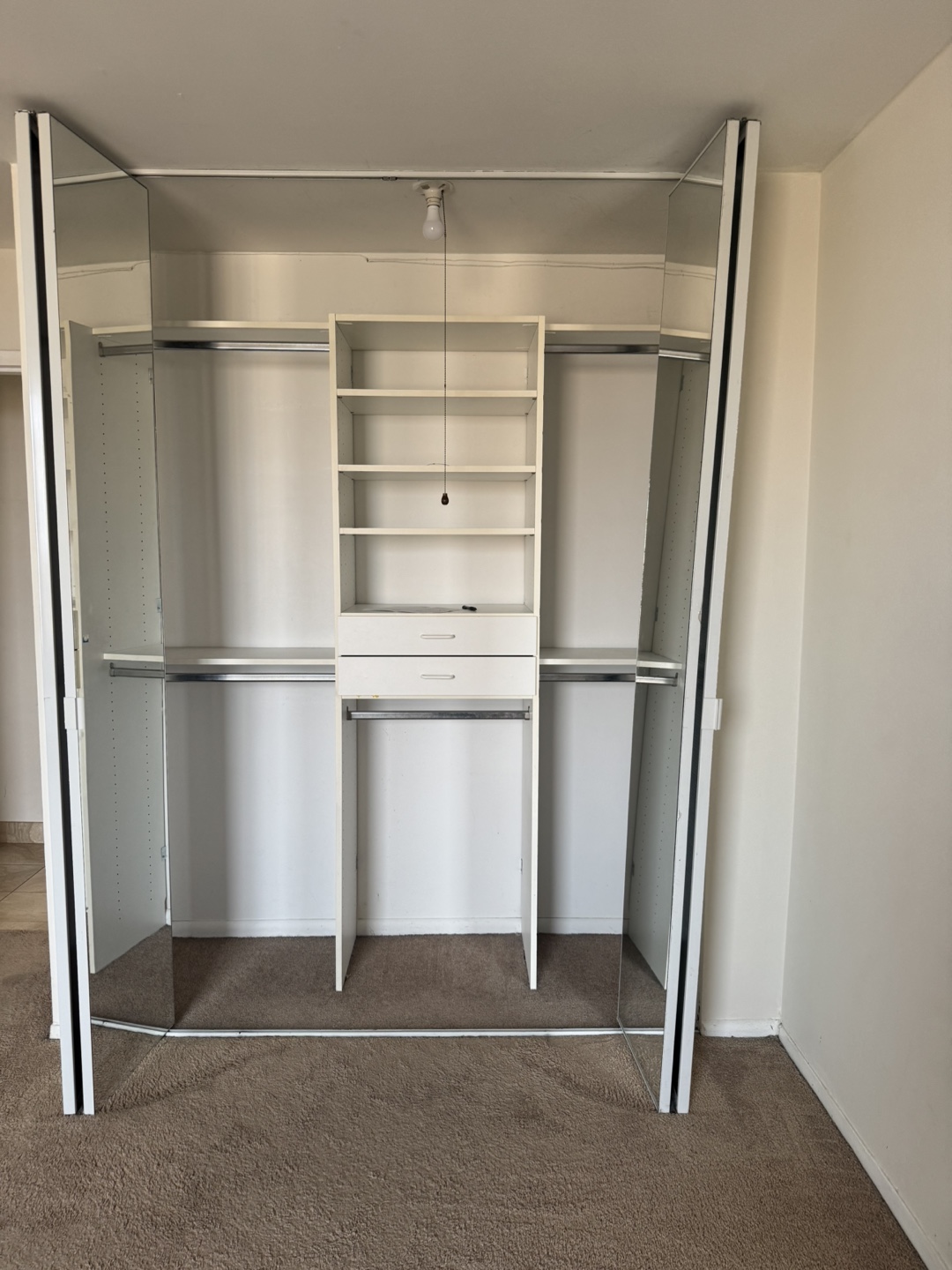 White  Closet Organizer