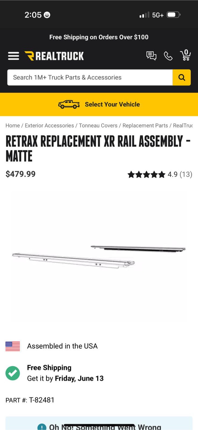 Retrax XR Rail Assembly - photo 2