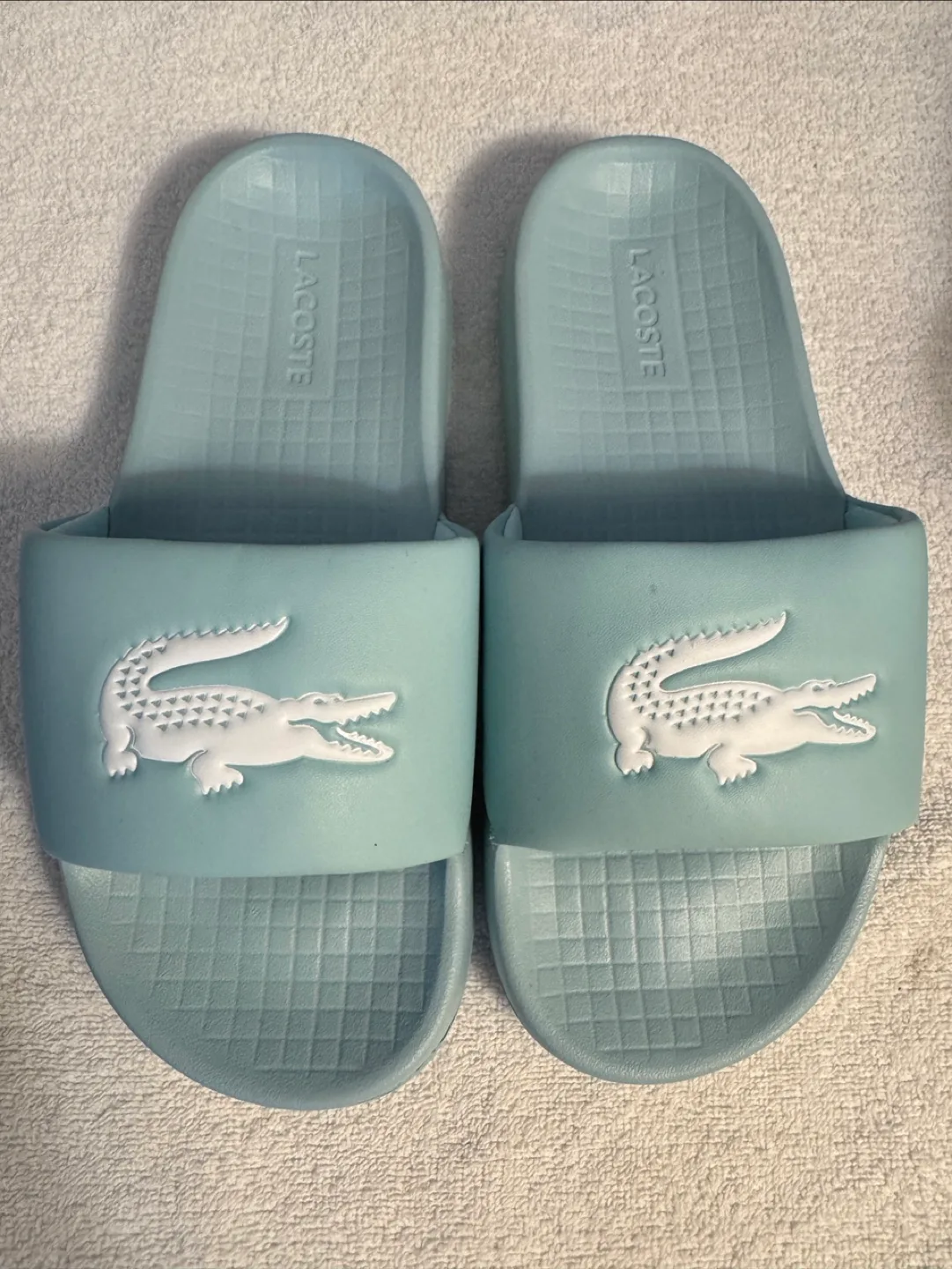 New Lacoste Slide Sandals - Light Blue US Size 8 thumbnail