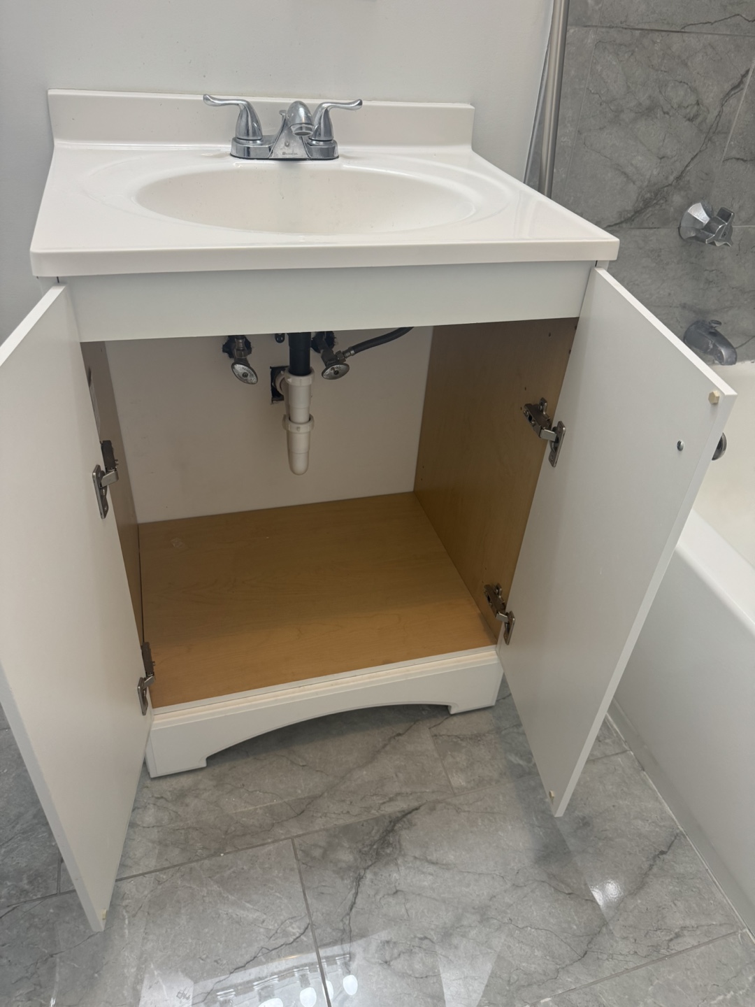White Bathroom Vanity Sink - photo 3