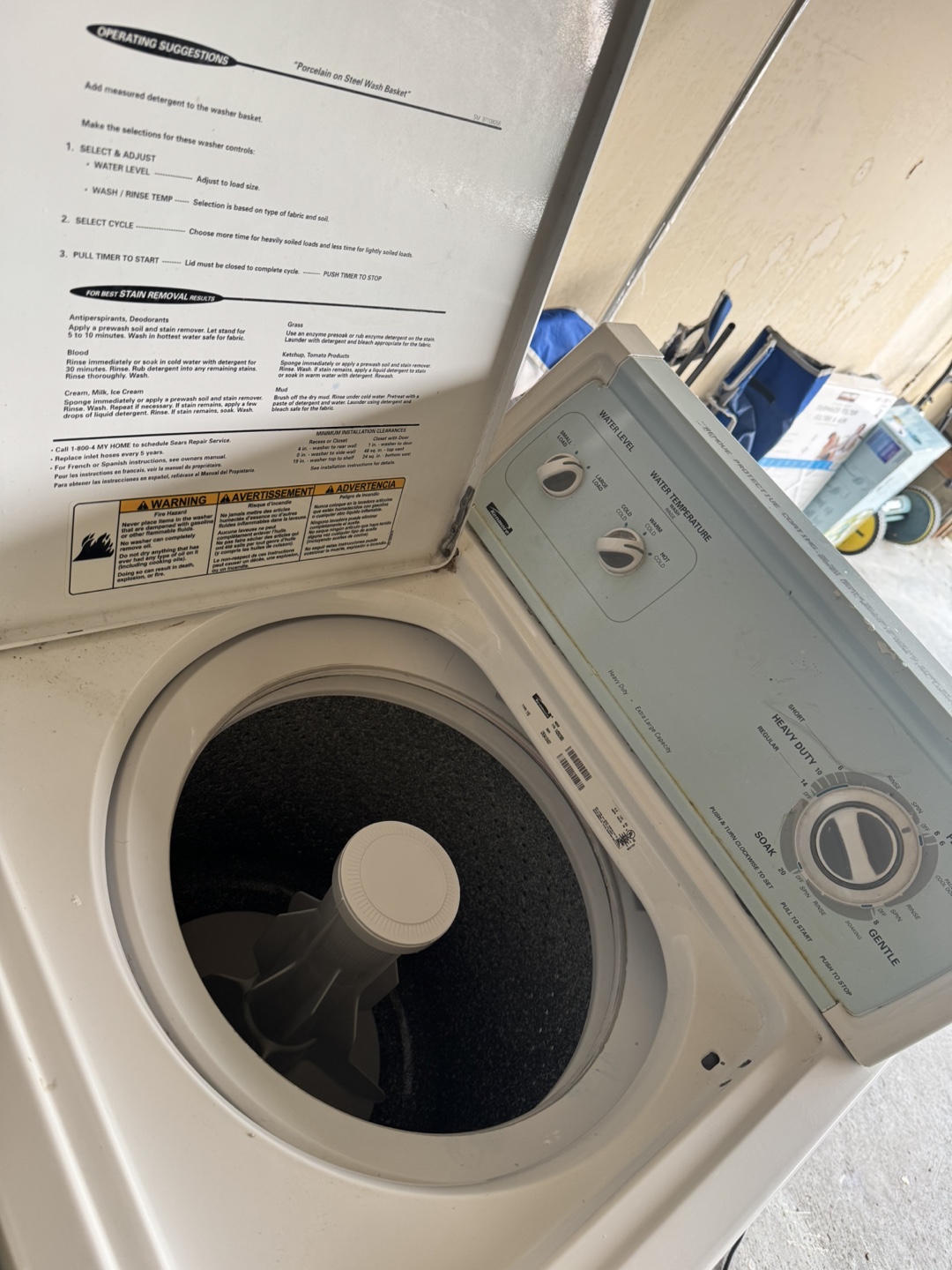 Kenmore Top Load Washing Machine - photo 3