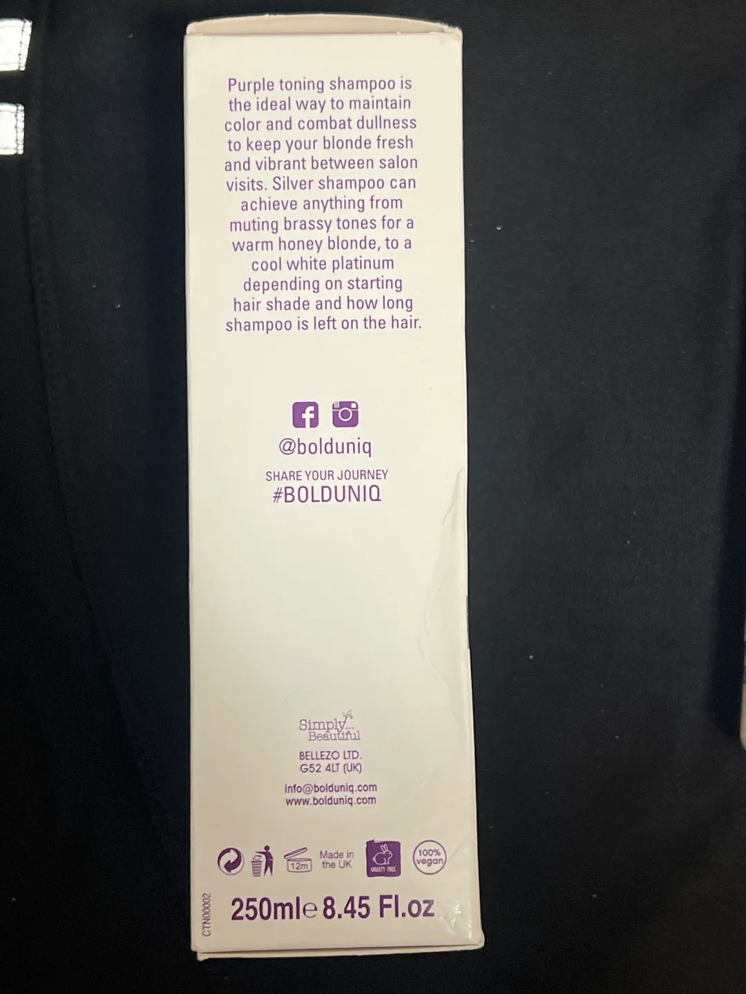 BOLD UNIQ Purple Shampoo image indicator(3)