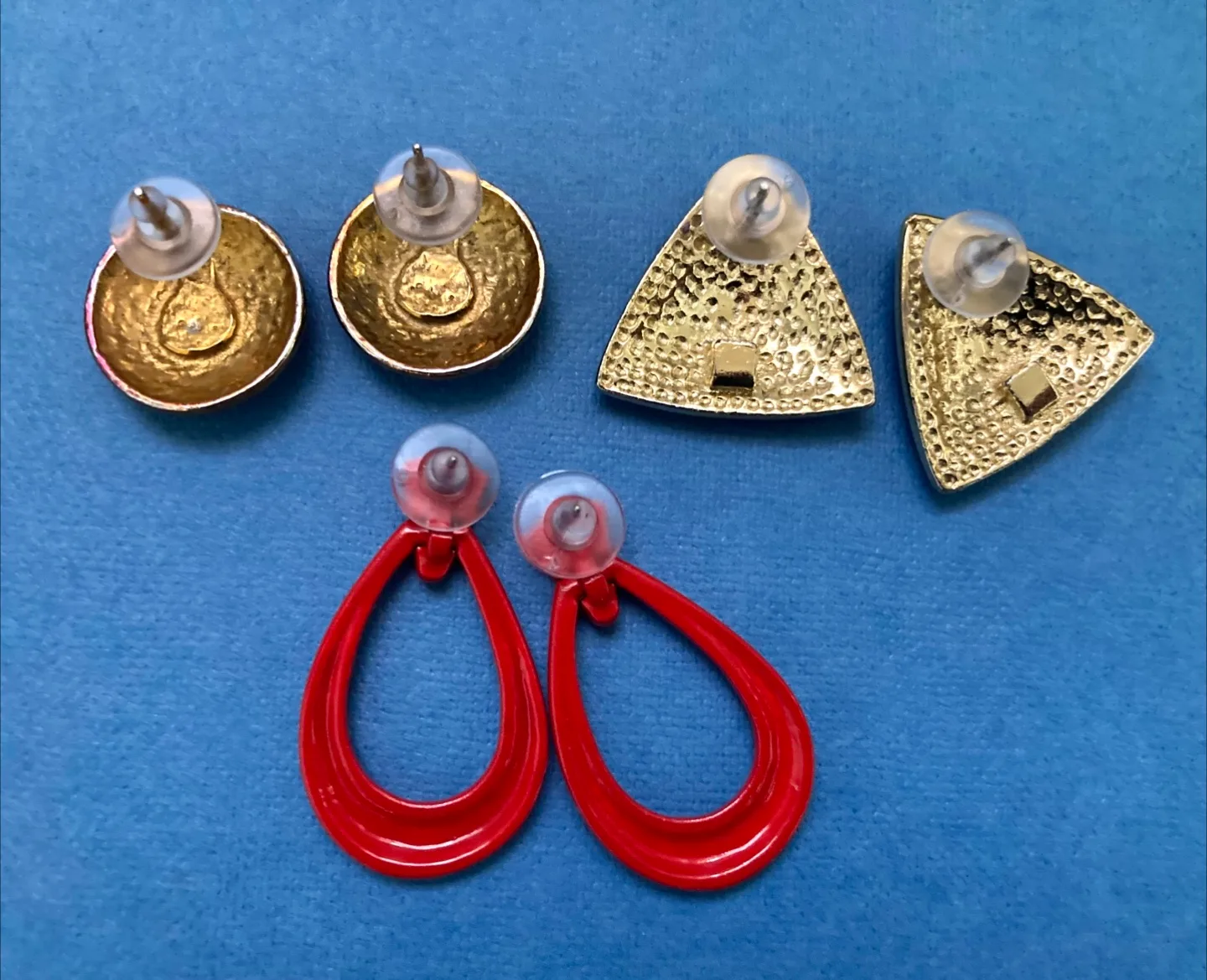 Vintage 1980s Enamel Earrings image indicator(5)