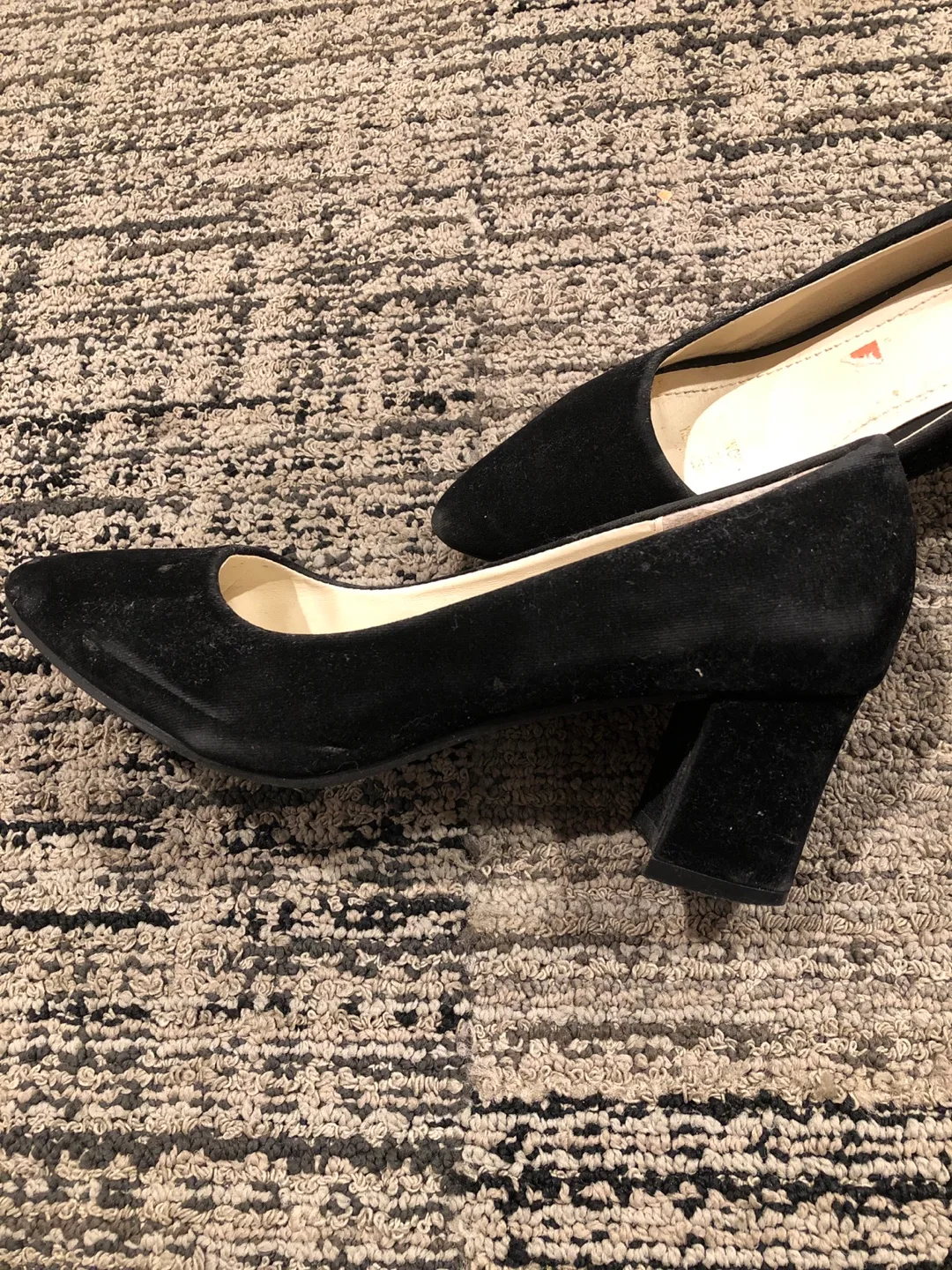 Elegant Black Heels size 7.5 image indicator(2)