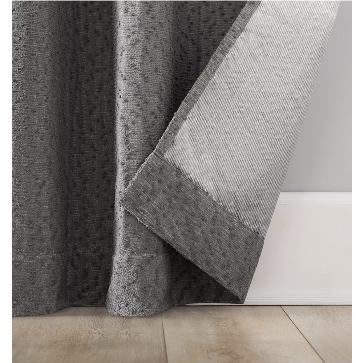 “Laurent” Sun Zero 100% Grey Total Blackout Window Panel Pair - photo 4