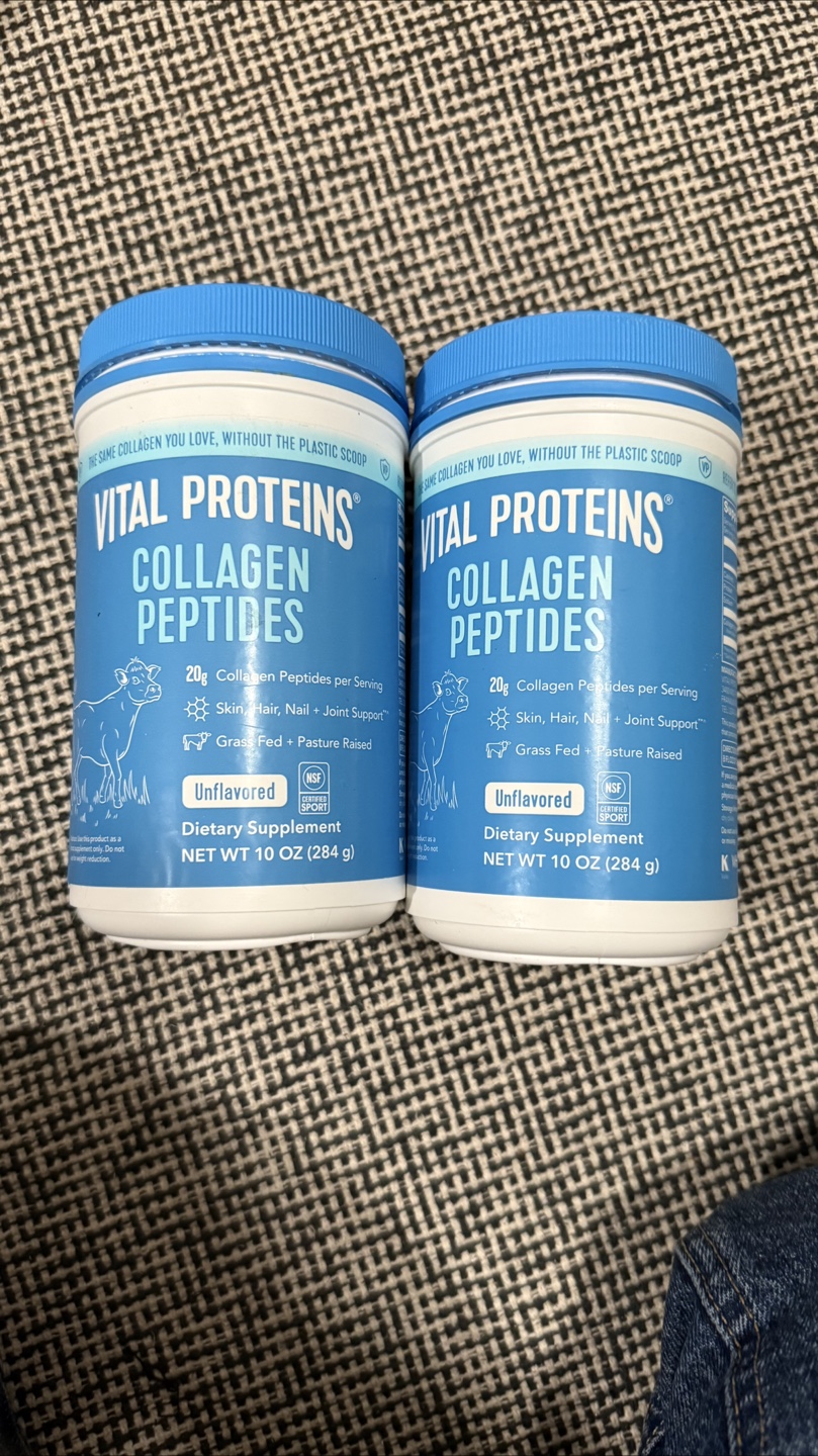 Vital Proteins Collagen Peptides - Two Unflavored Tubs