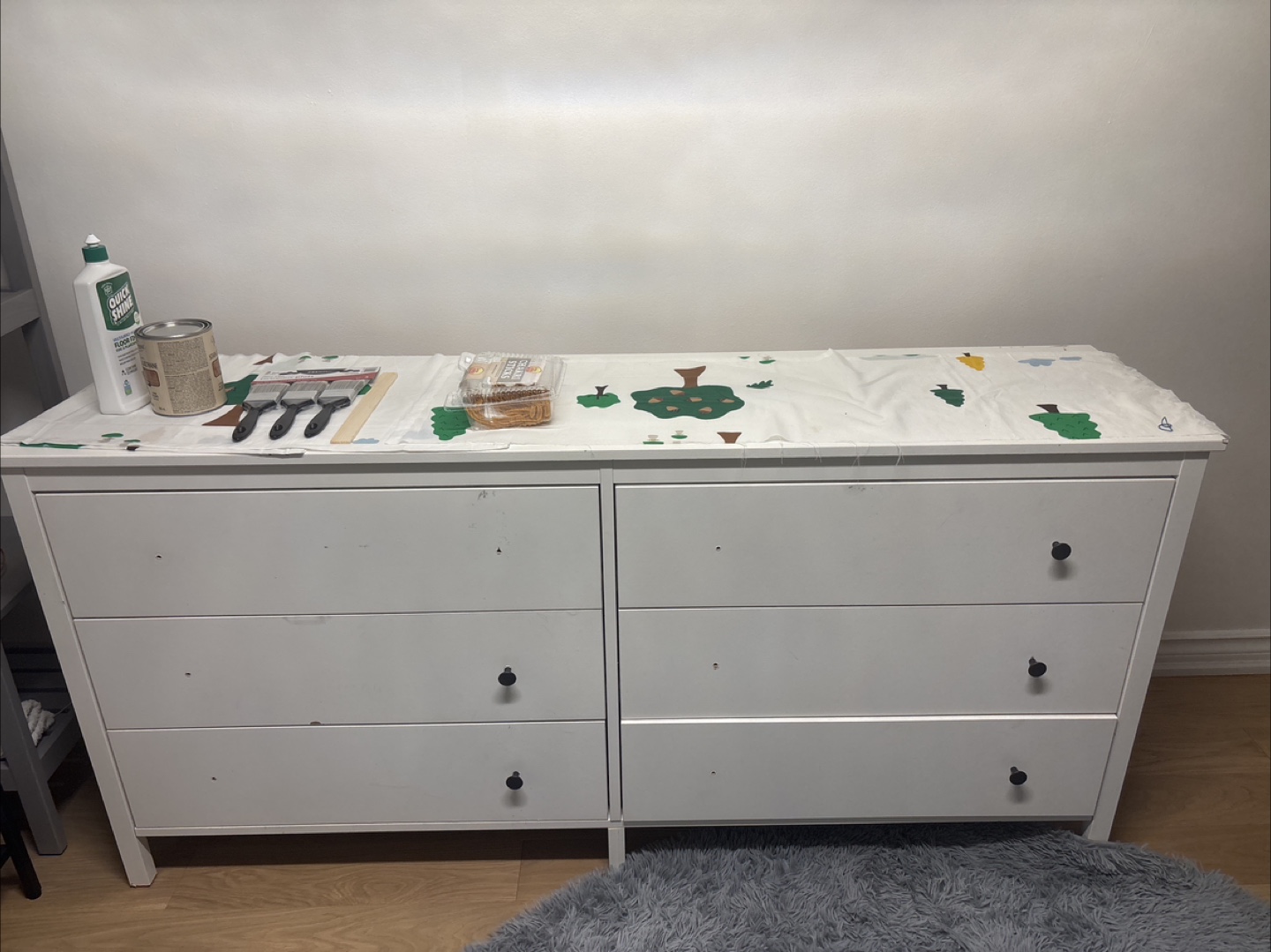 White Six-Drawer Dresser (negotiable)