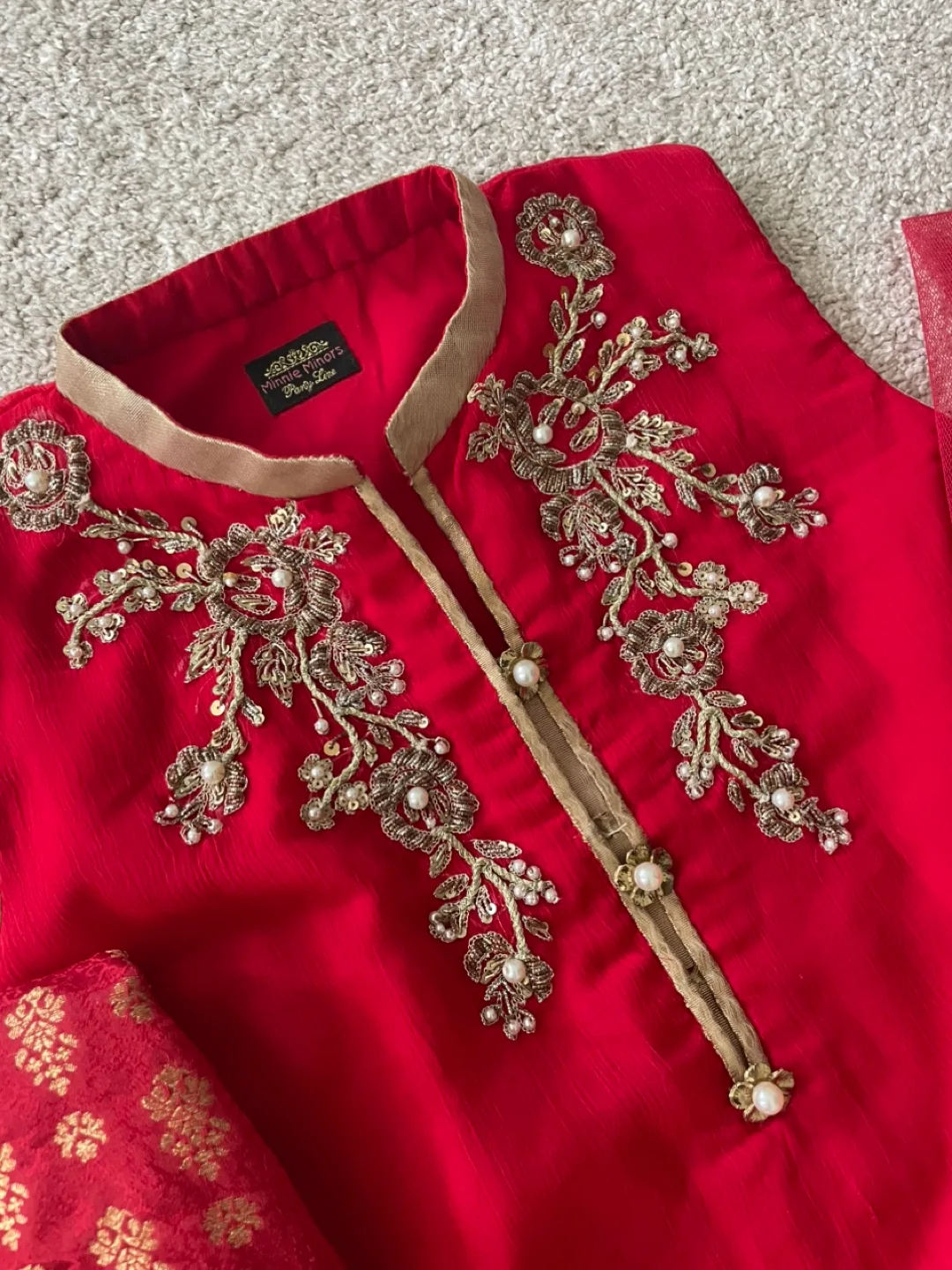 Red Embroidered Outfit thumbnail