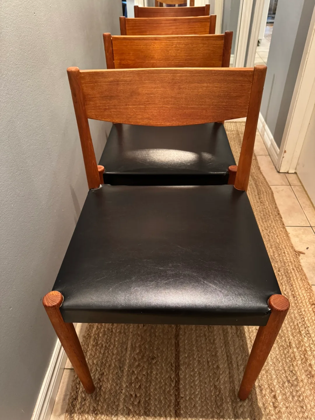 Set of 4 MCM Teak Dining Chairs image indicator(5)