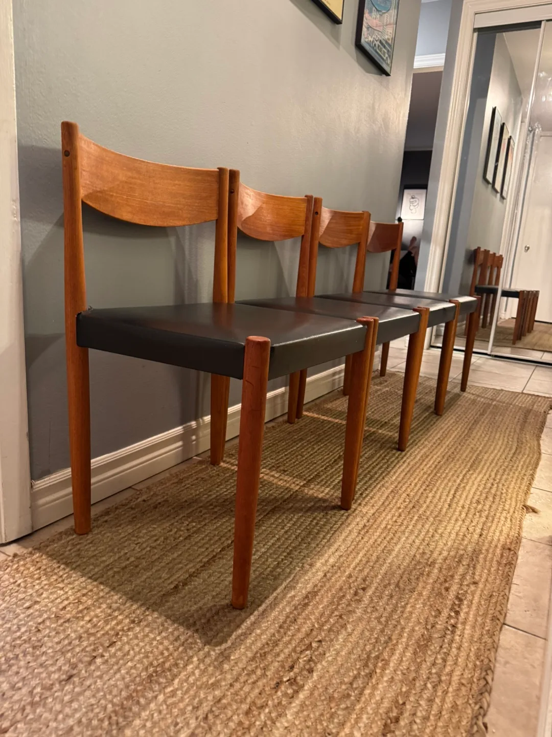 Set of 4 MCM Teak Dining Chairs image indicator(3)