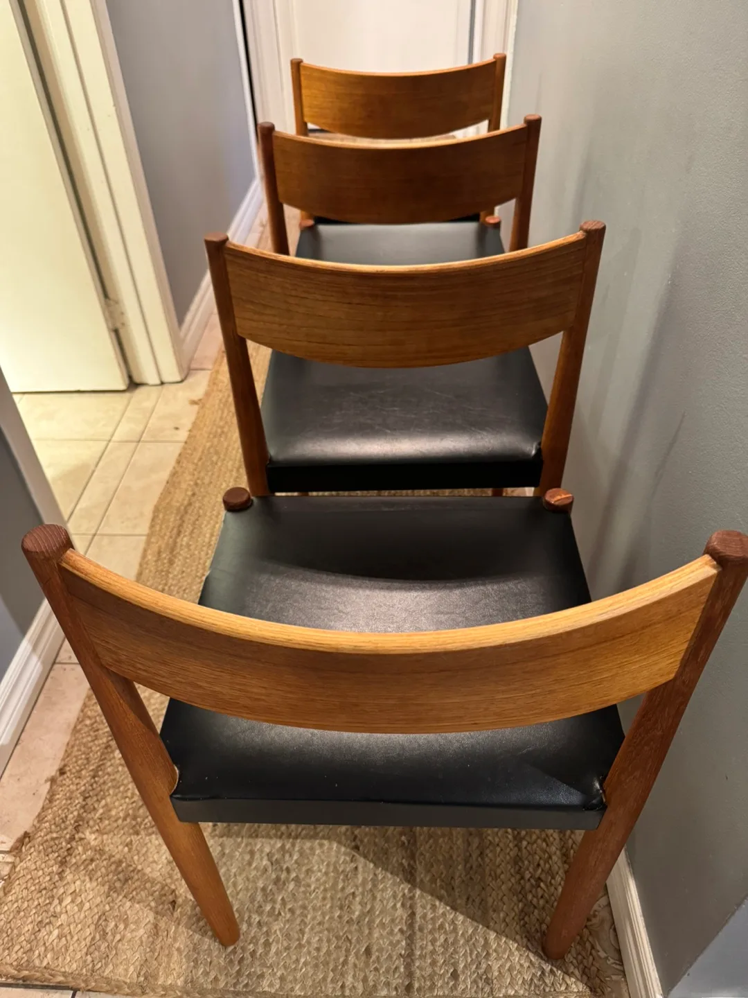 Set of 4 MCM Teak Dining Chairs image indicator(6)