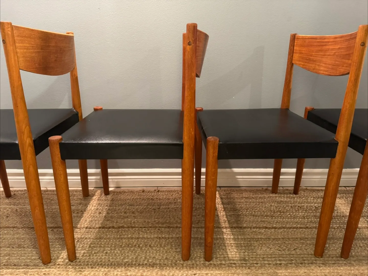 Set of 4 MCM Teak Dining Chairs image indicator(4)