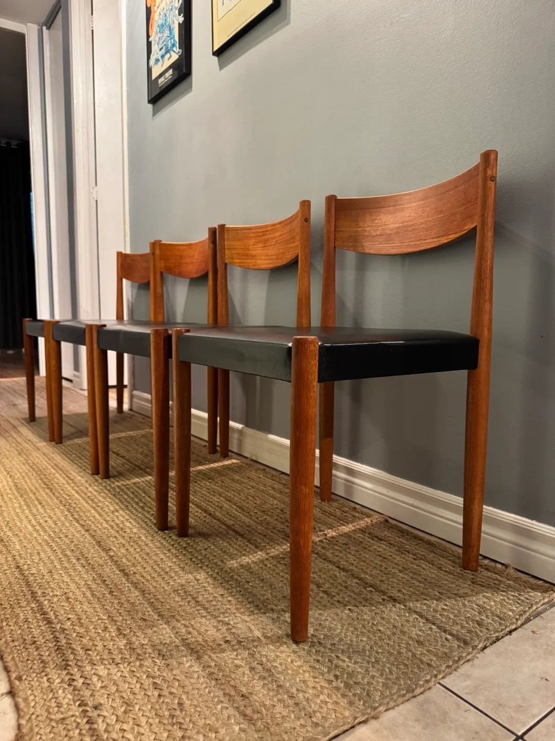 Set of 4 MCM Teak Dining Chairs image indicator(2)