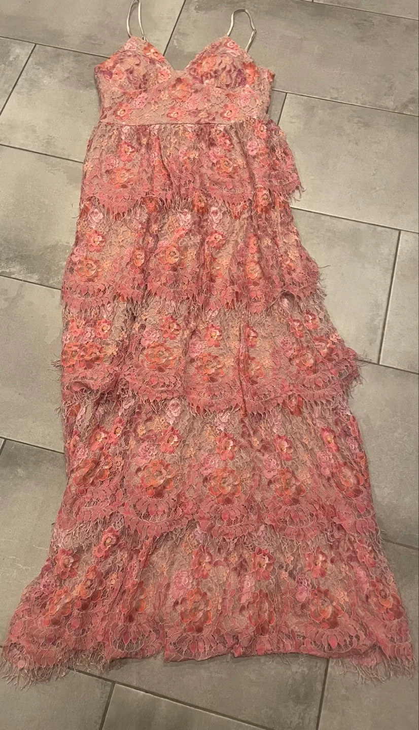Floral Lace Tiered Dress thumbnail
