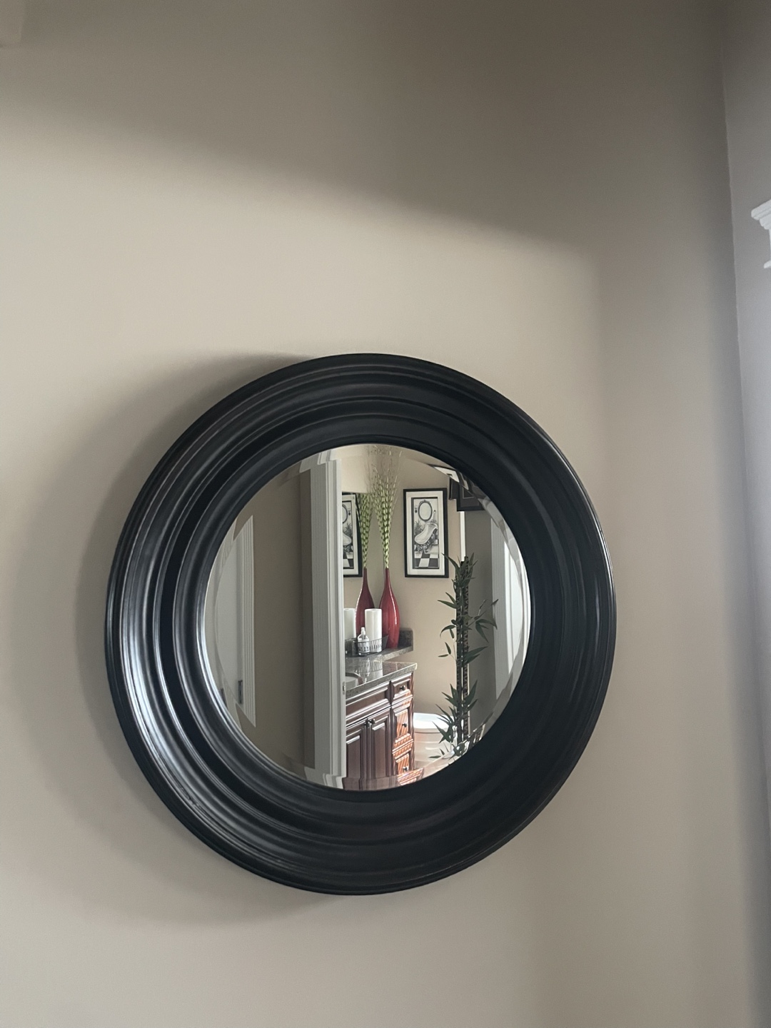 Black Oval Mirror