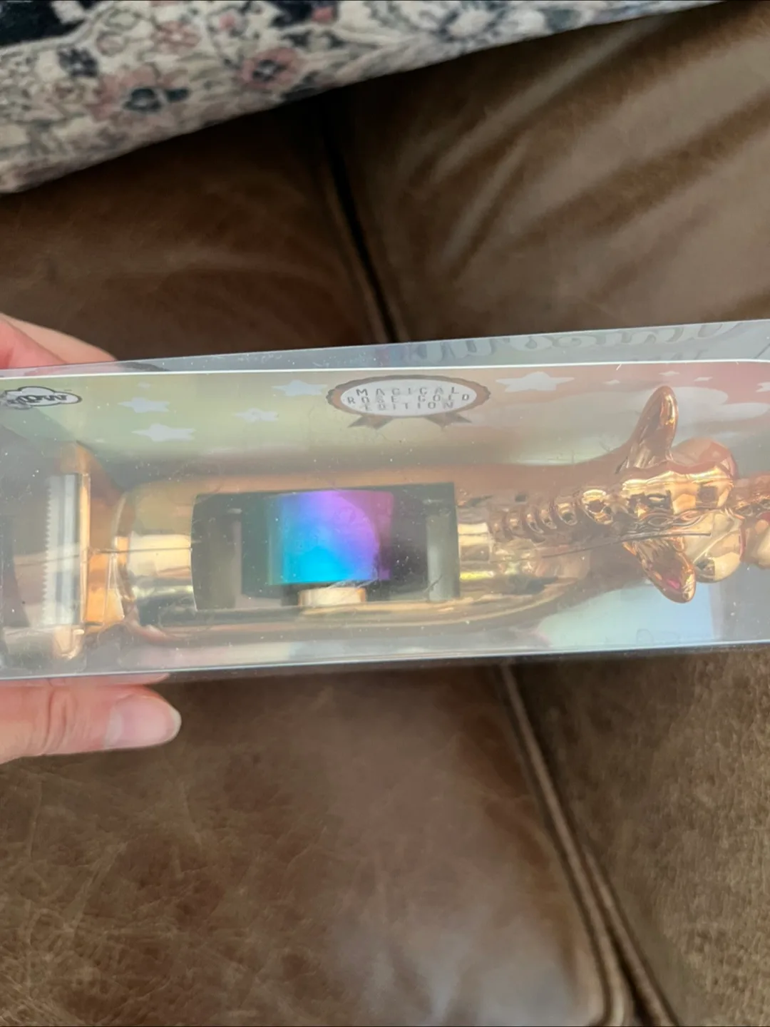 Brand new Magical Rose Gold Unicorn rainbow Tape Dispenser image indicator(2)