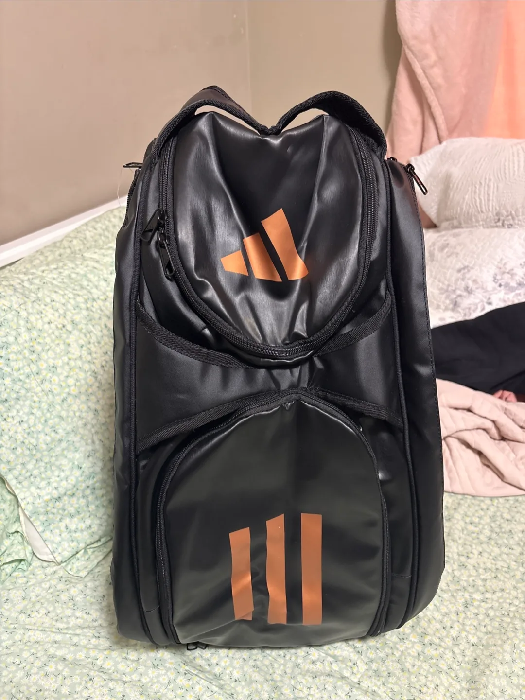 Adidas Black tennis/badminton backpack thumbnail