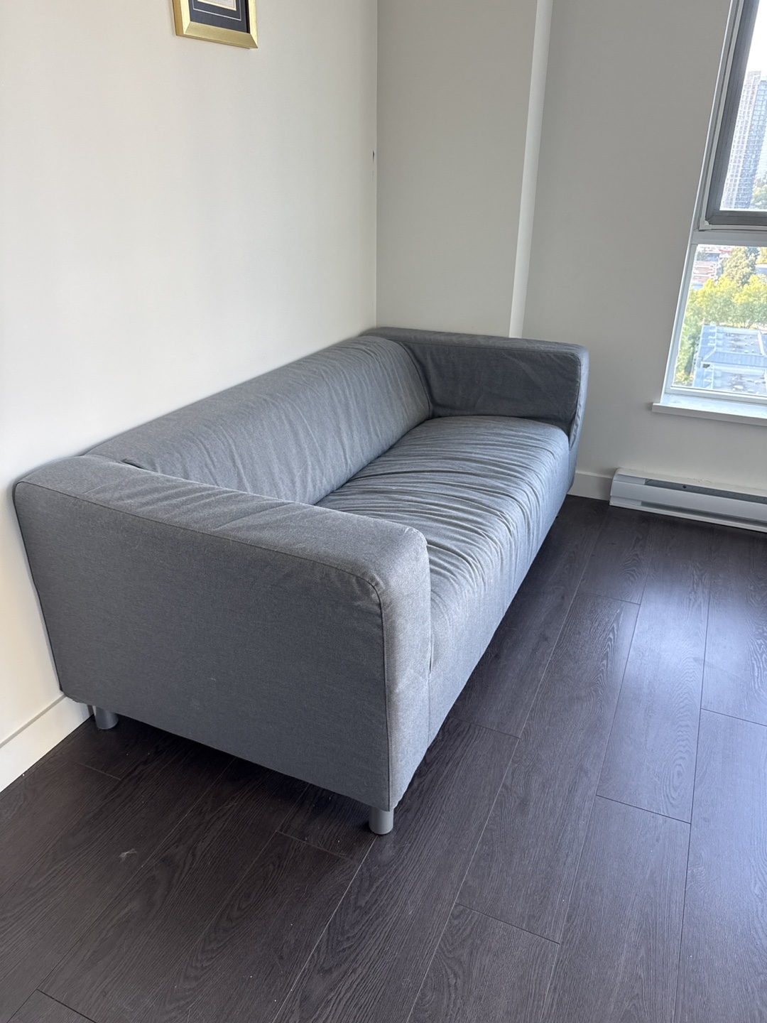 IKEA Loveseat Vissle - Grey Fabric - photo 3